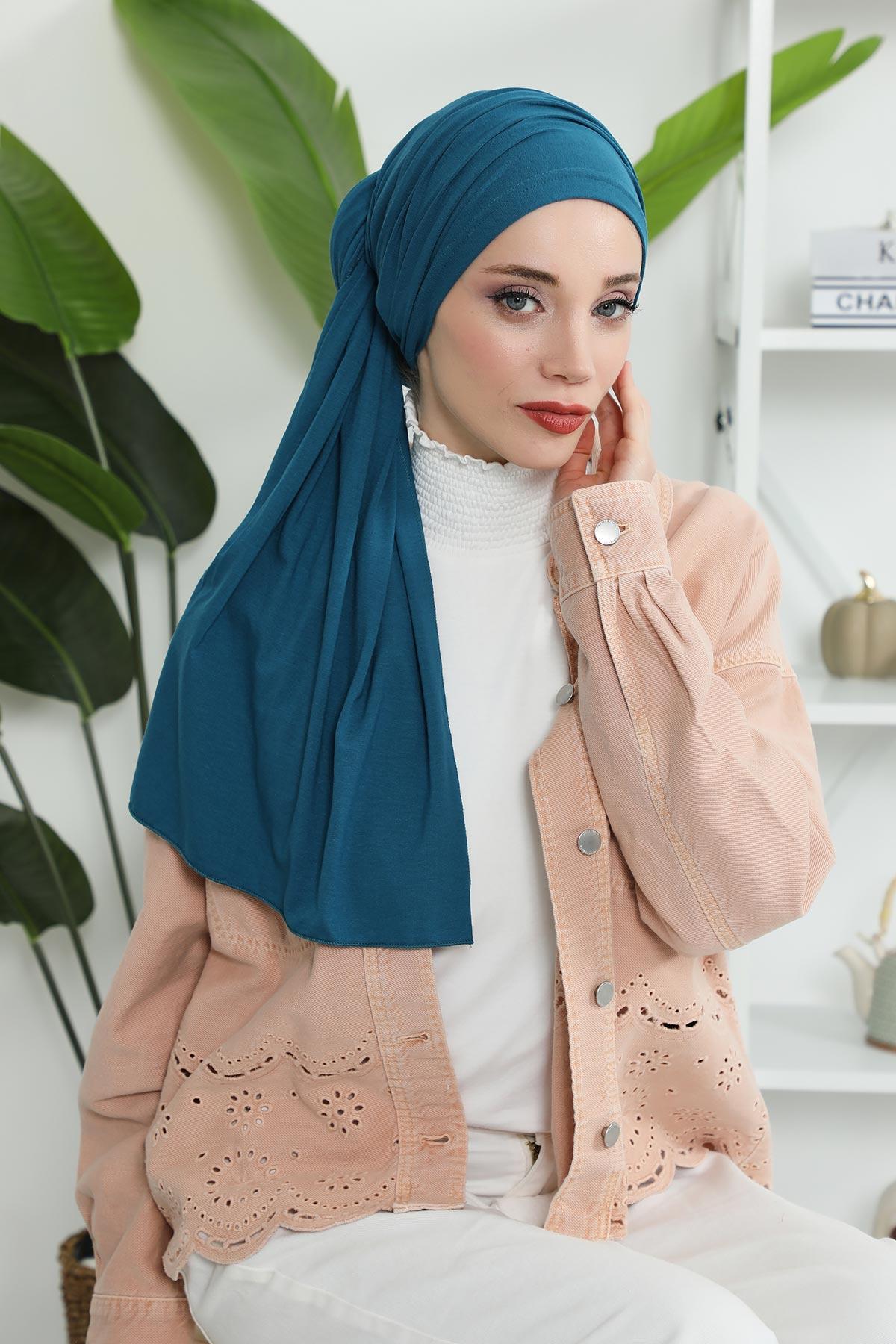 Büzgülü Penye Boneli Şal,BT-1