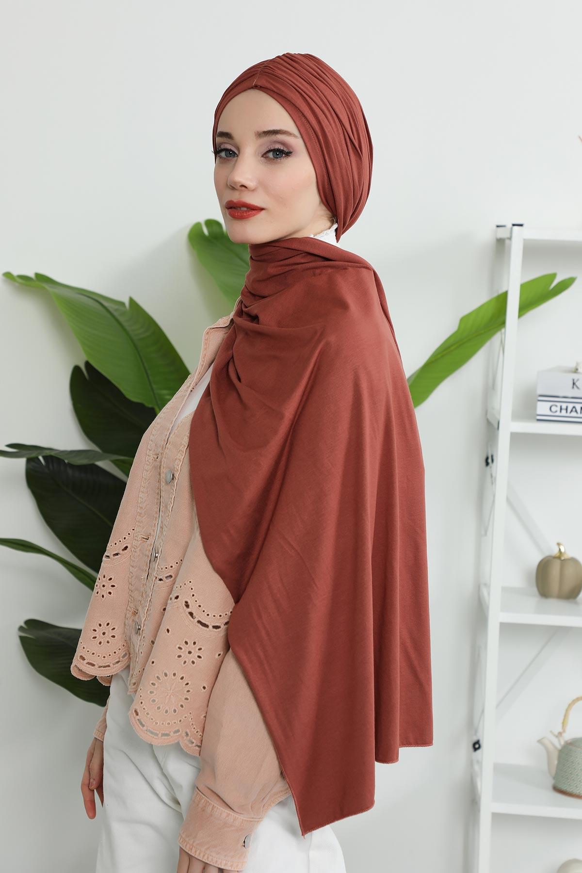 Büzgülü Penye Boneli Şal,BT-1