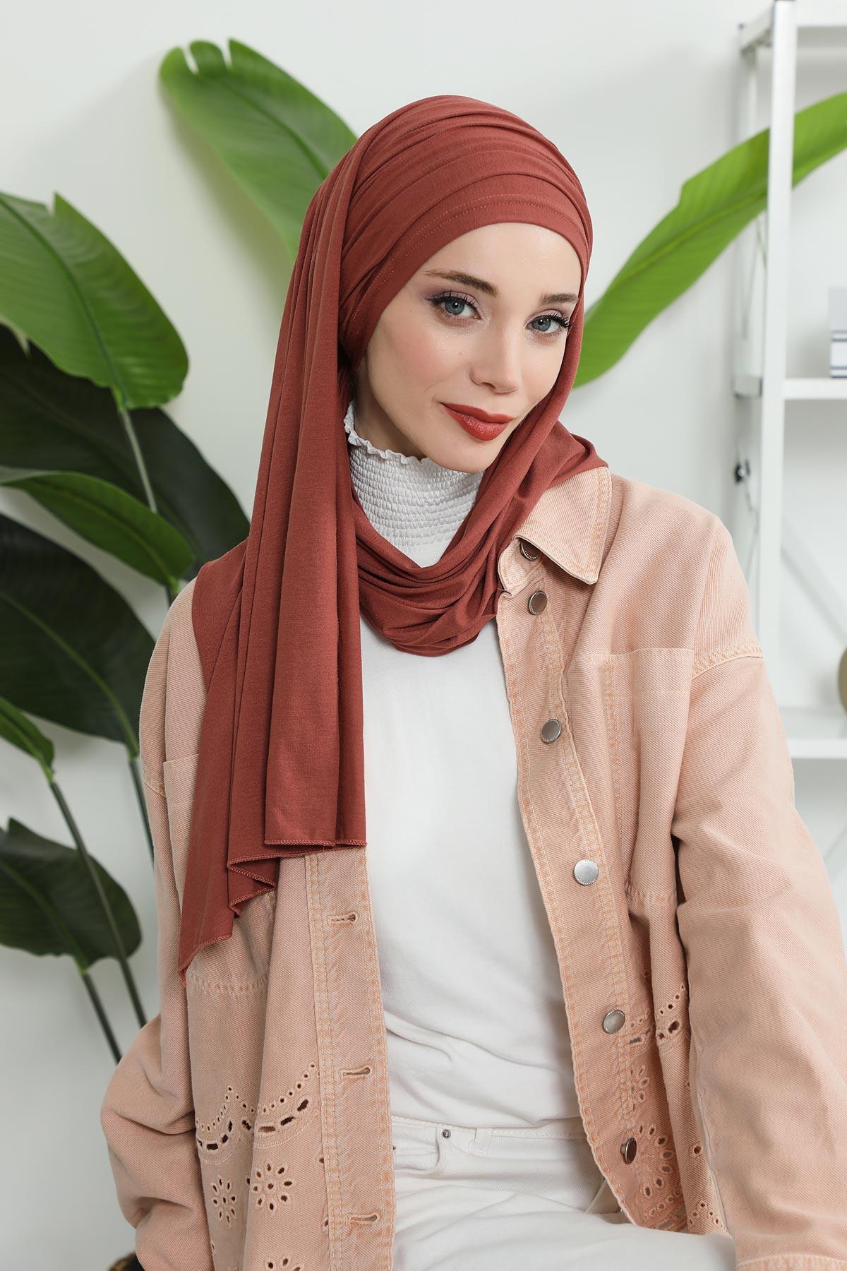 Büzgülü Penye Boneli Şal,BT-1