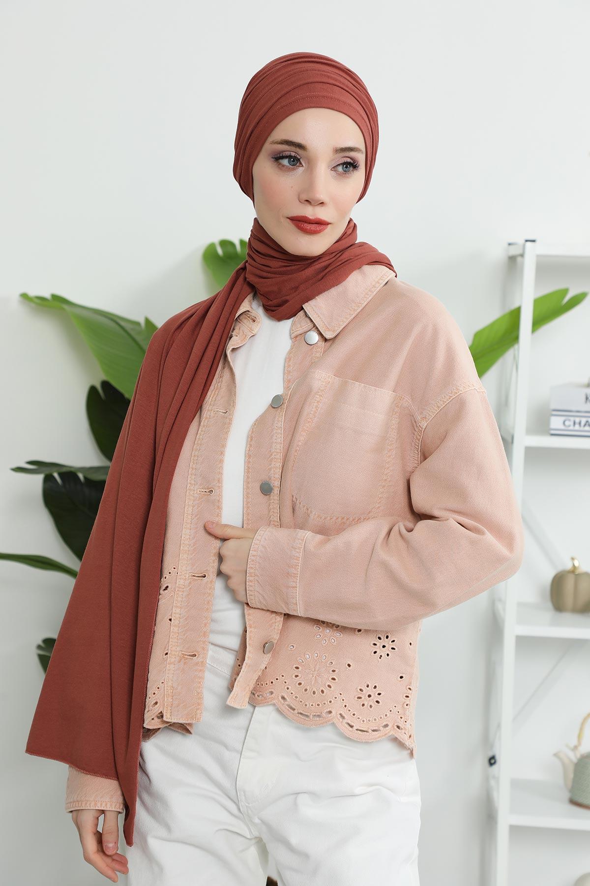 Büzgülü Penye Boneli Şal,BT-1