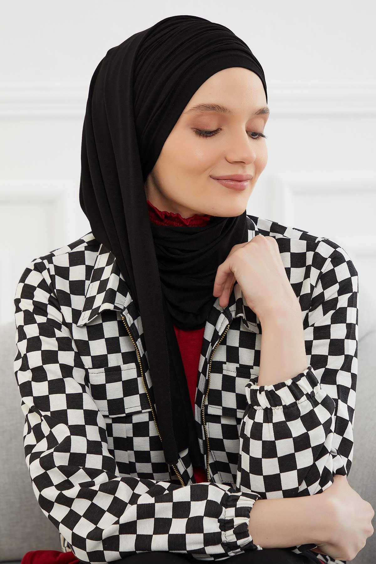 Büzgülü Penye Boneli Şal,BT-1