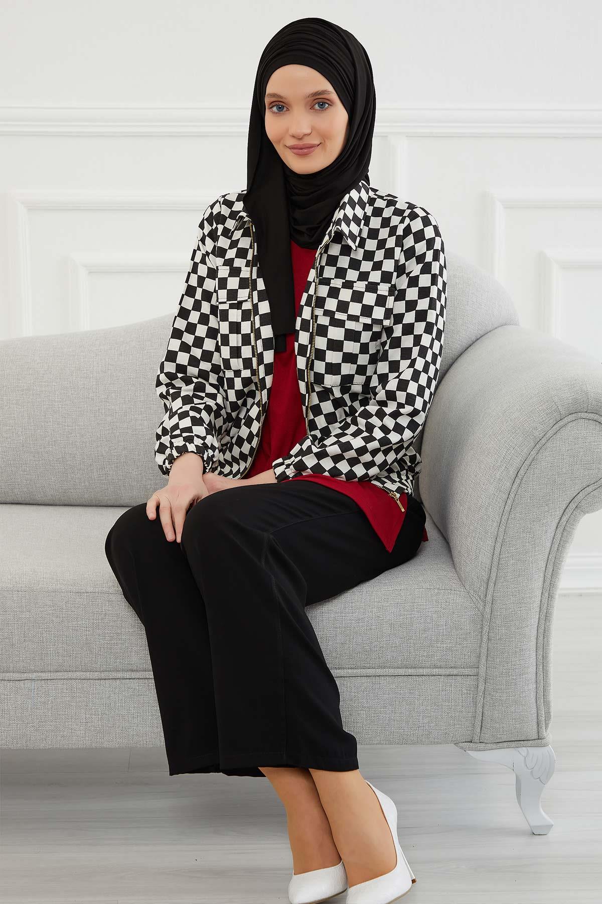 Büzgülü Penye Boneli Şal,BT-1