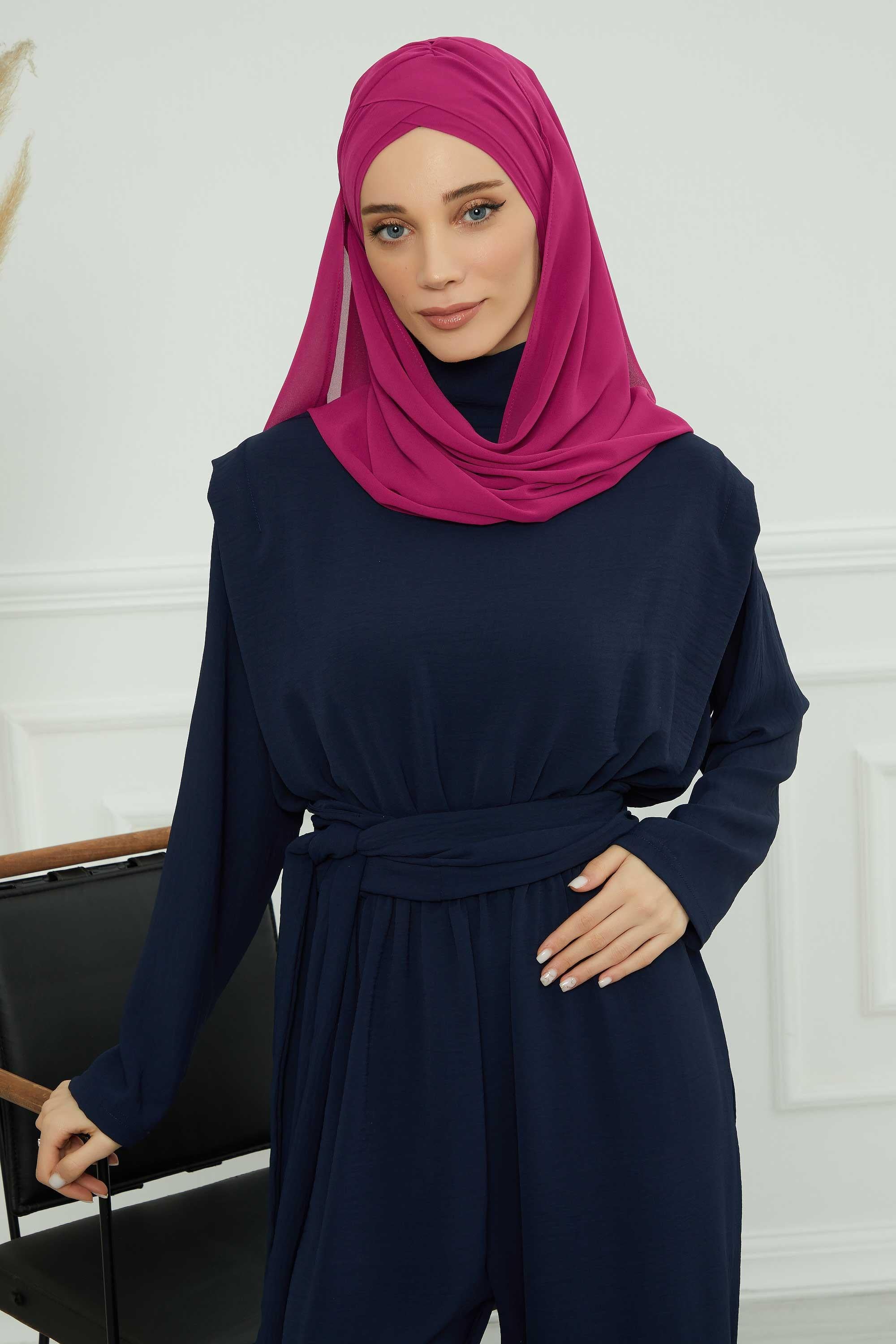 Çapraz Pratik Şifon Şal,CPS-502,CPS-502