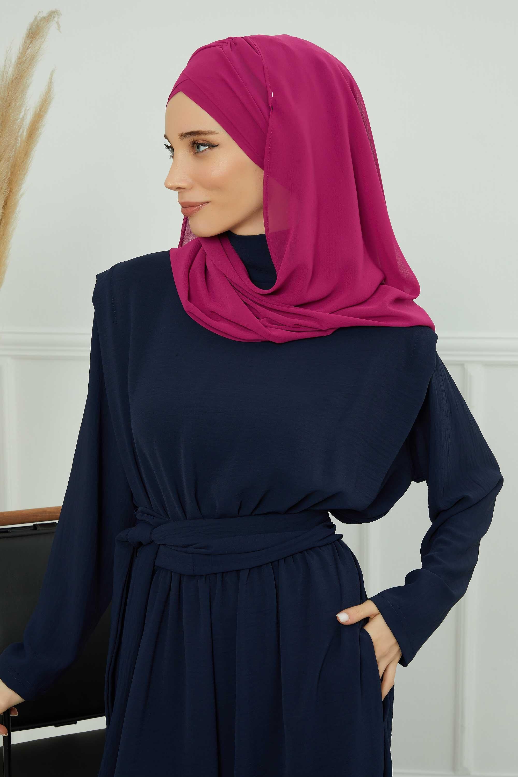 Çapraz Pratik Şifon Şal,CPS-502,CPS-502