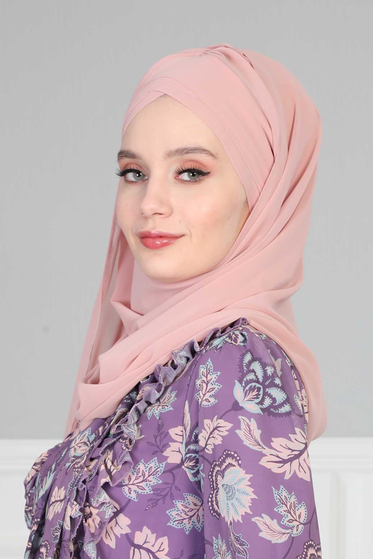 Çapraz Pratik Şifon Şal,CPS-502,CPS-502