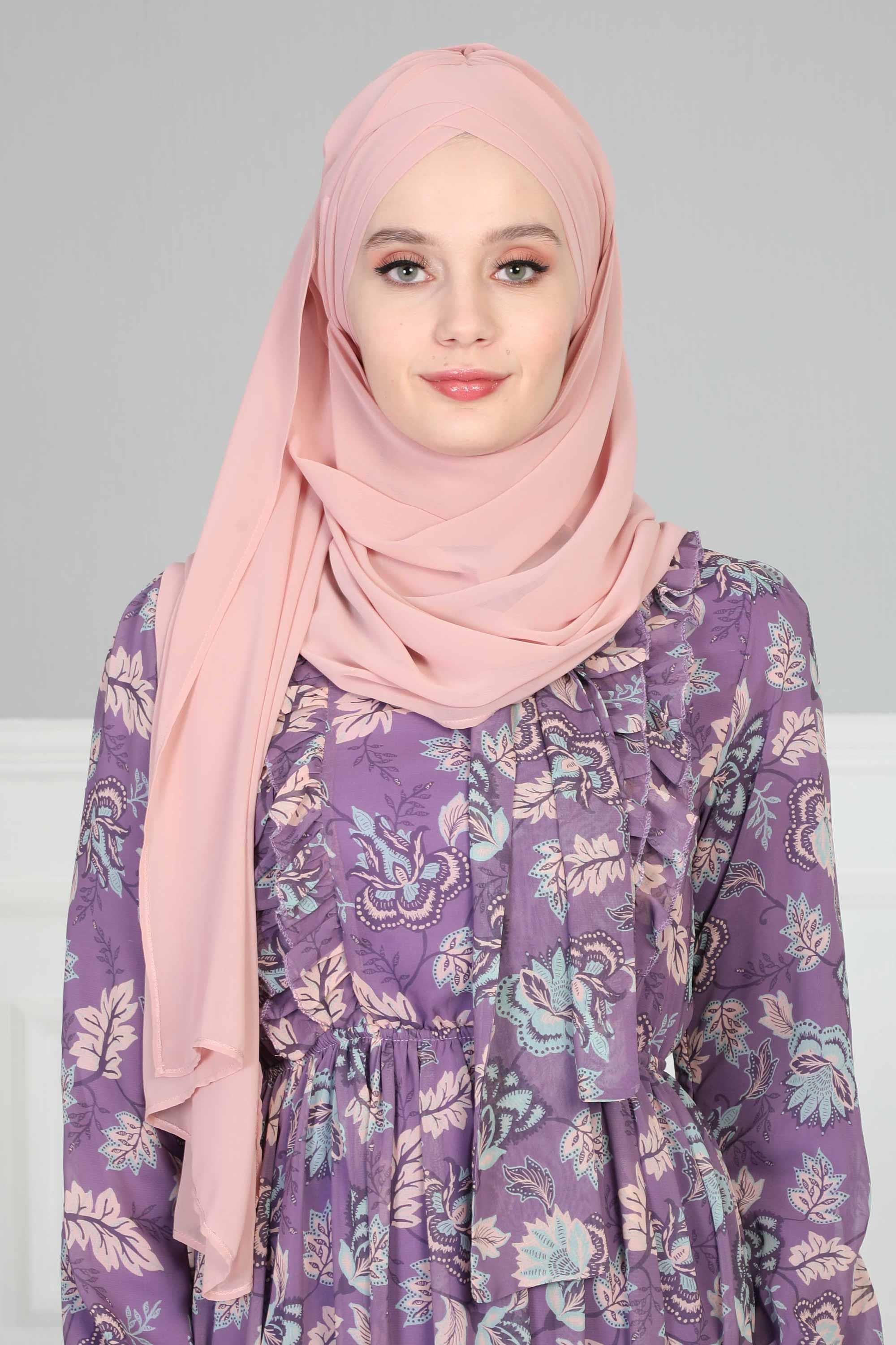 Çapraz Pratik Şifon Şal,CPS-502,CPS-502