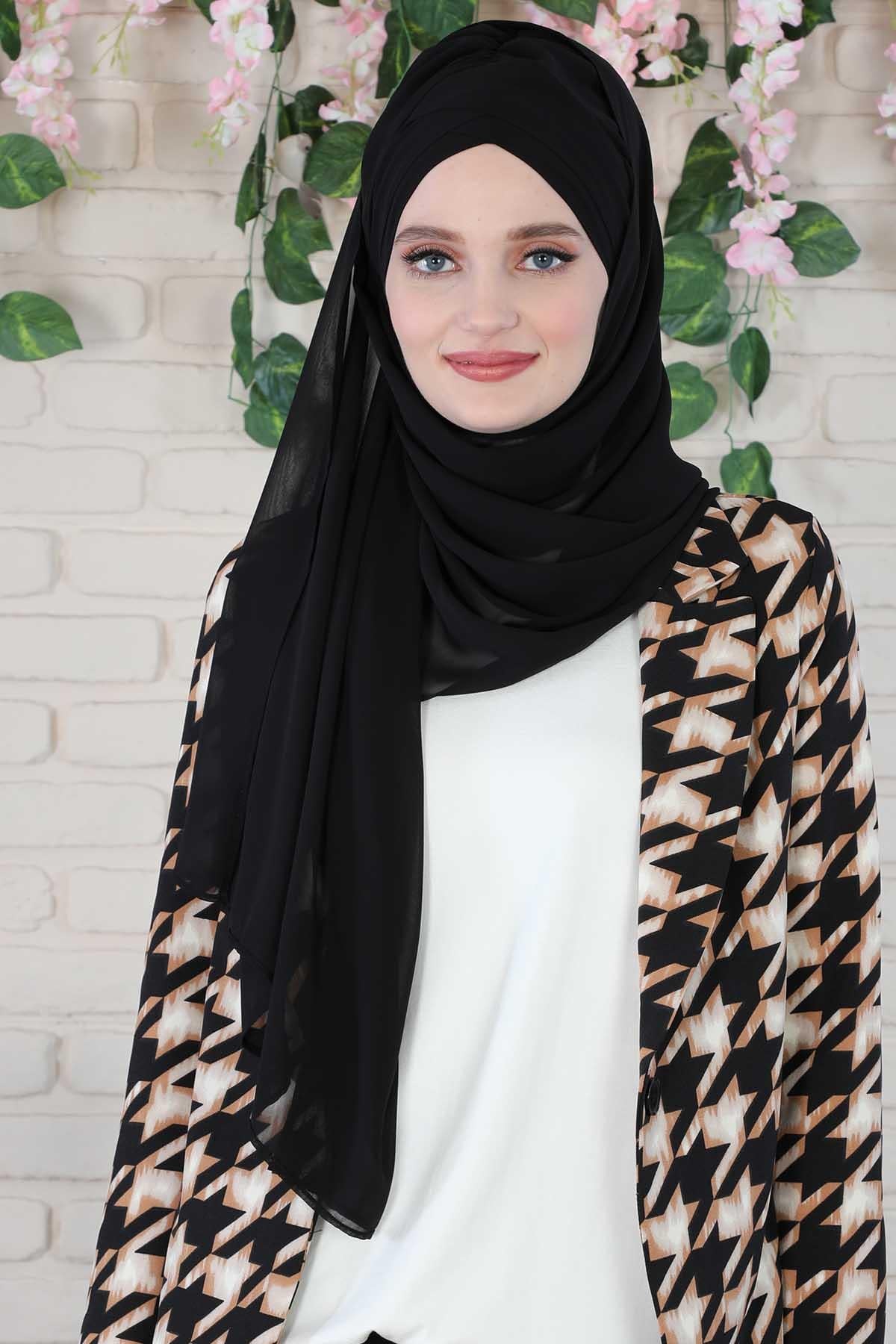 Çapraz Pratik Şifon Şal,CPS-502,CPS-502