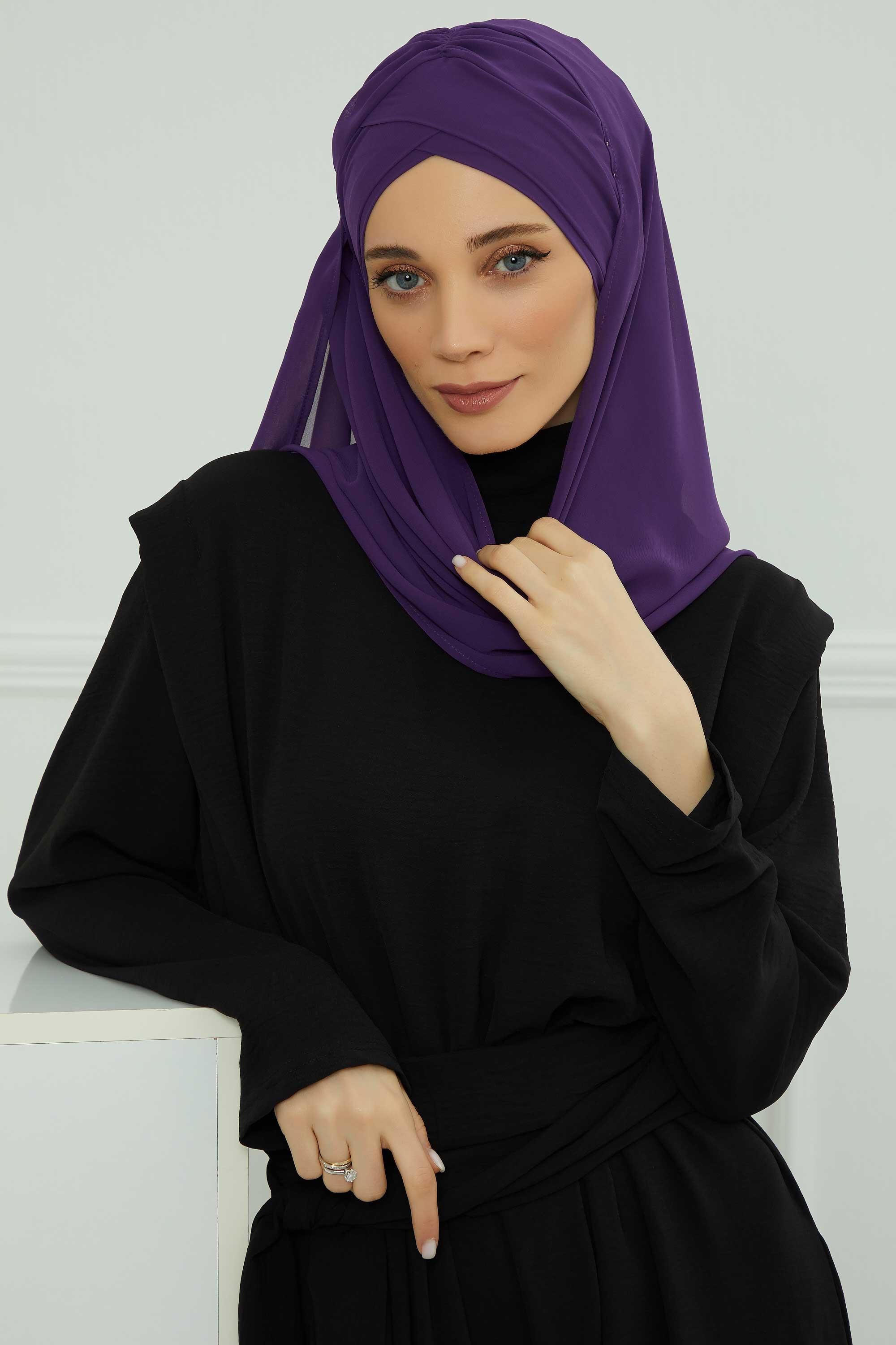 Çapraz Pratik Şifon Şal,CPS-502,CPS-502