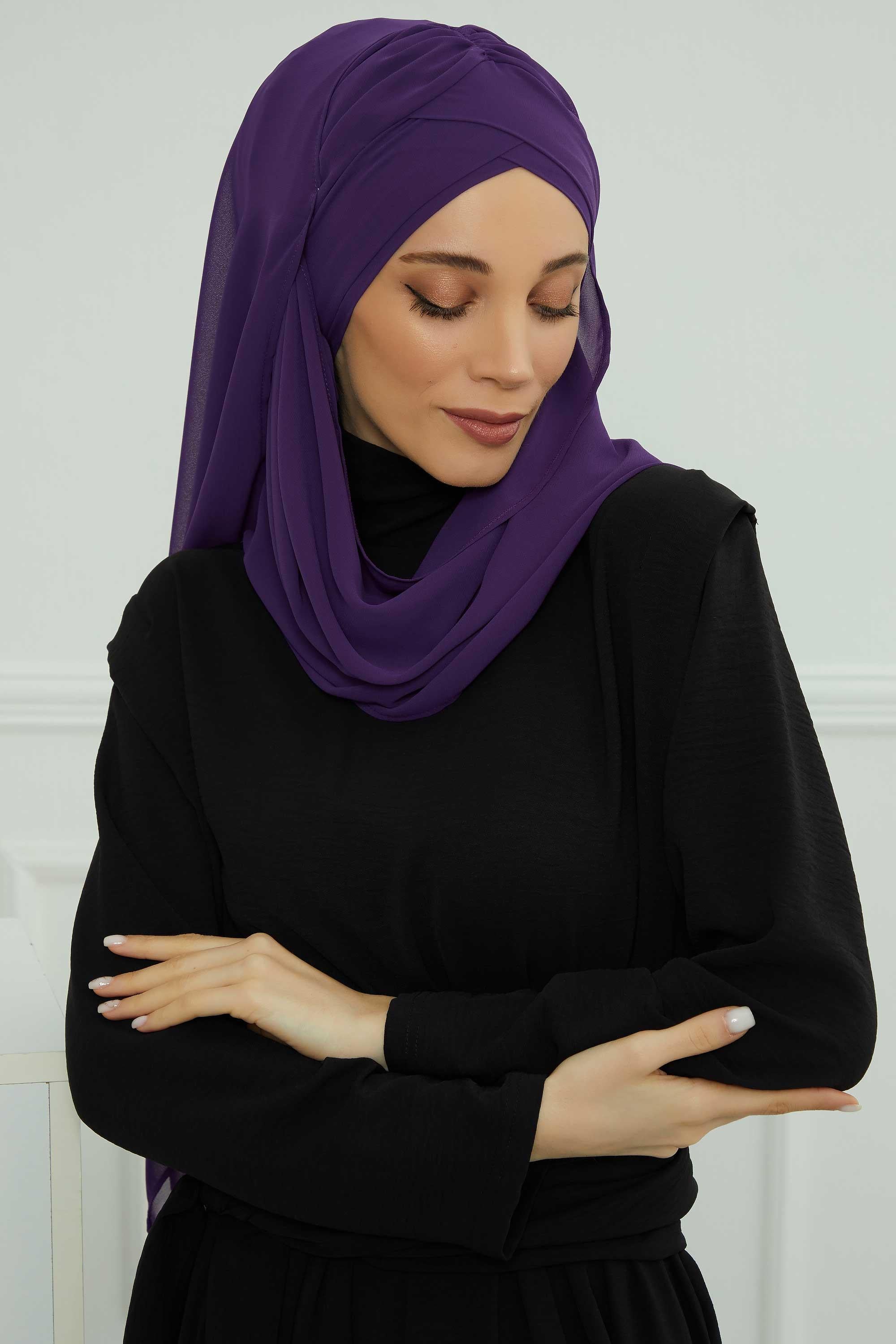 Çapraz Pratik Şifon Şal,CPS-502,CPS-502