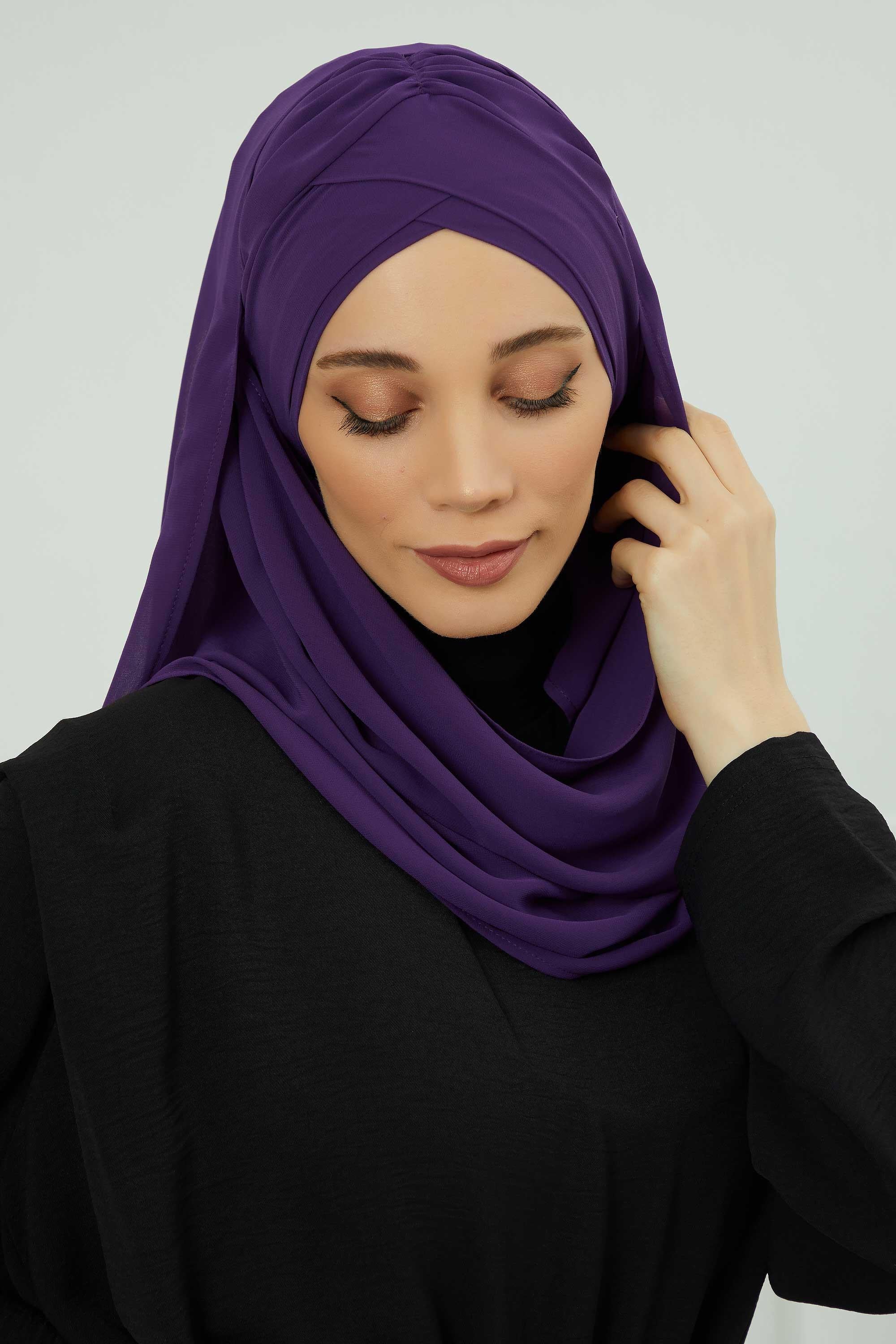 Çapraz Pratik Şifon Şal,CPS-502,CPS-502