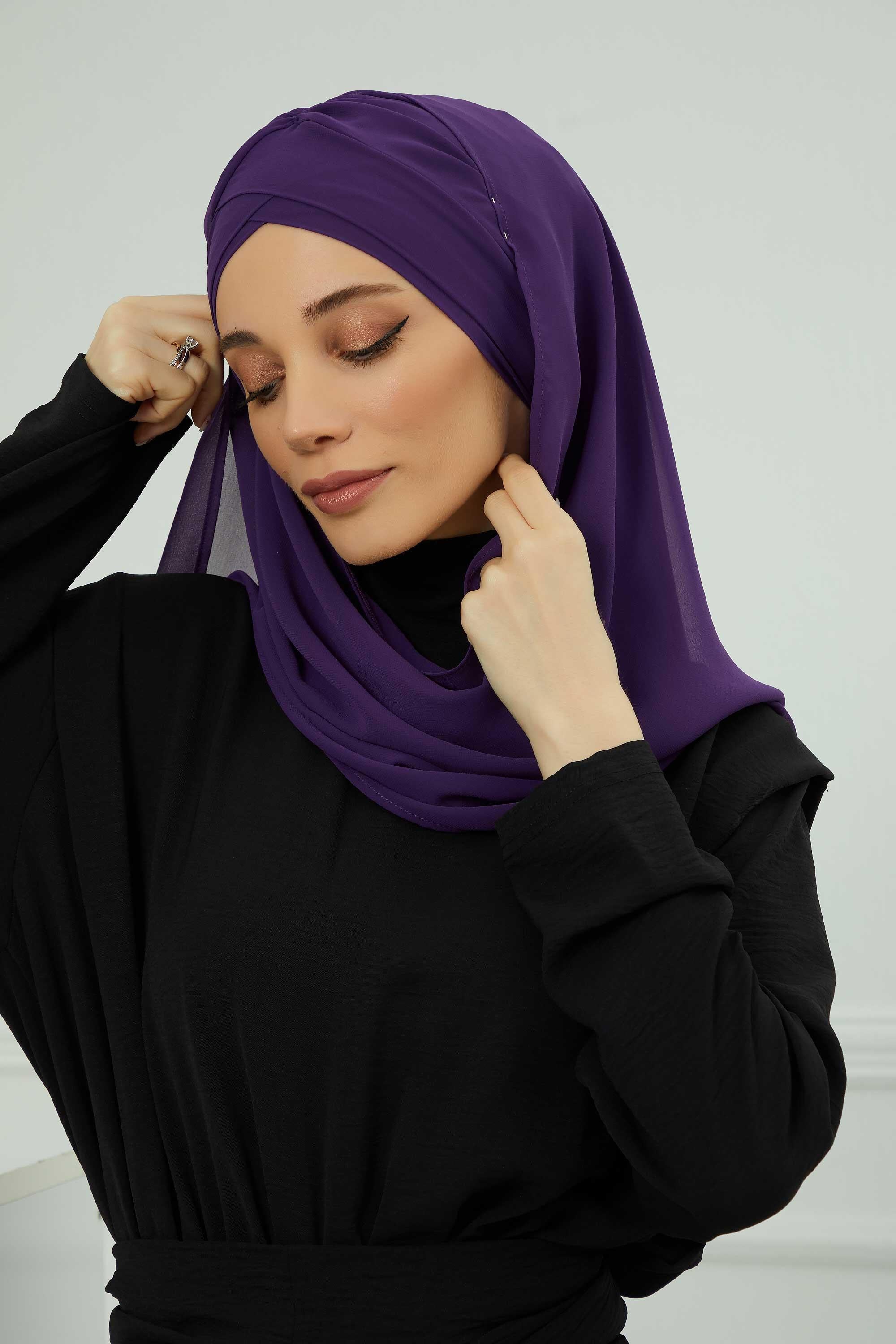 Çapraz Pratik Şifon Şal,CPS-502,CPS-502