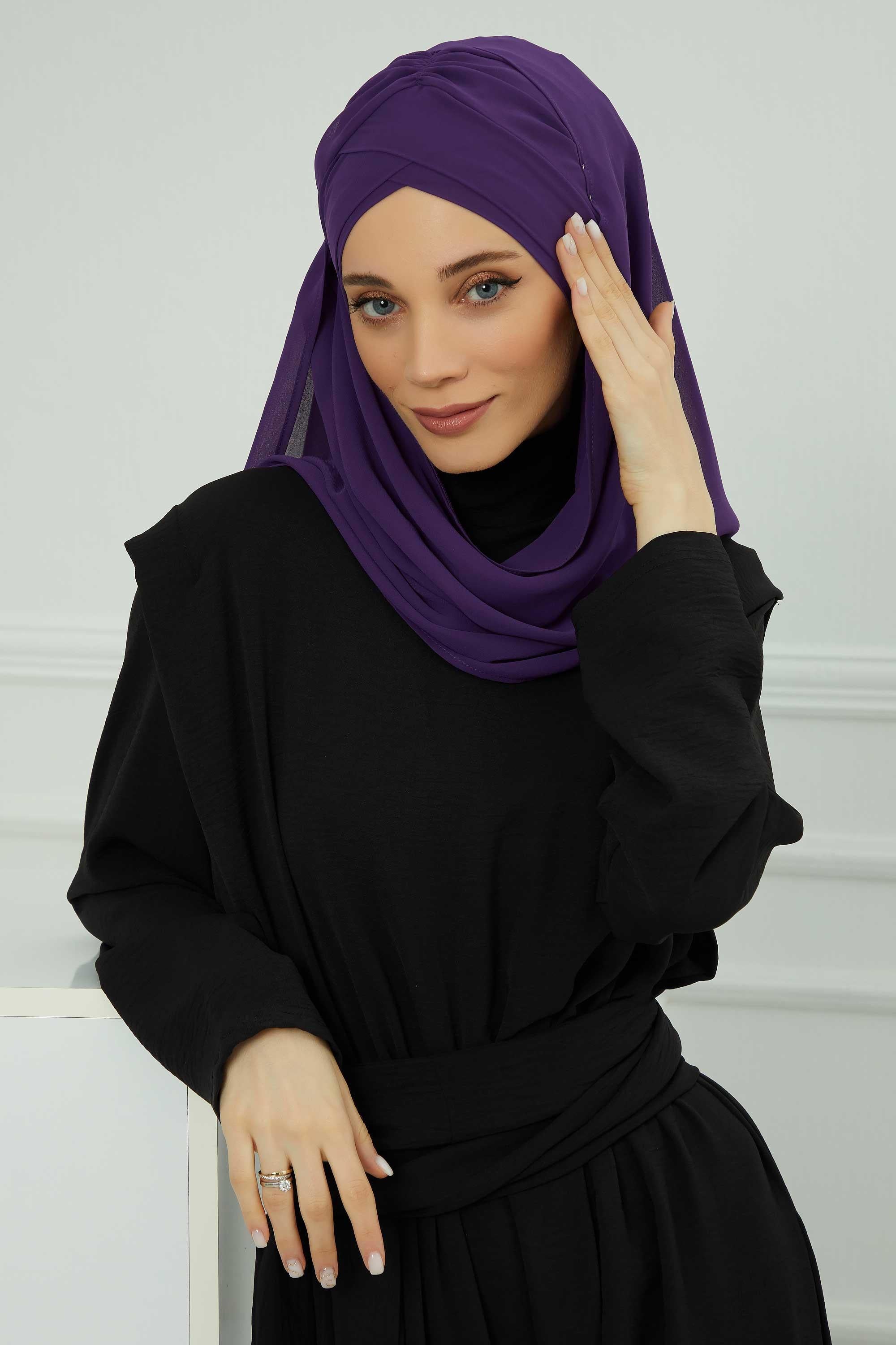 Çapraz Pratik Şifon Şal,CPS-502,CPS-502