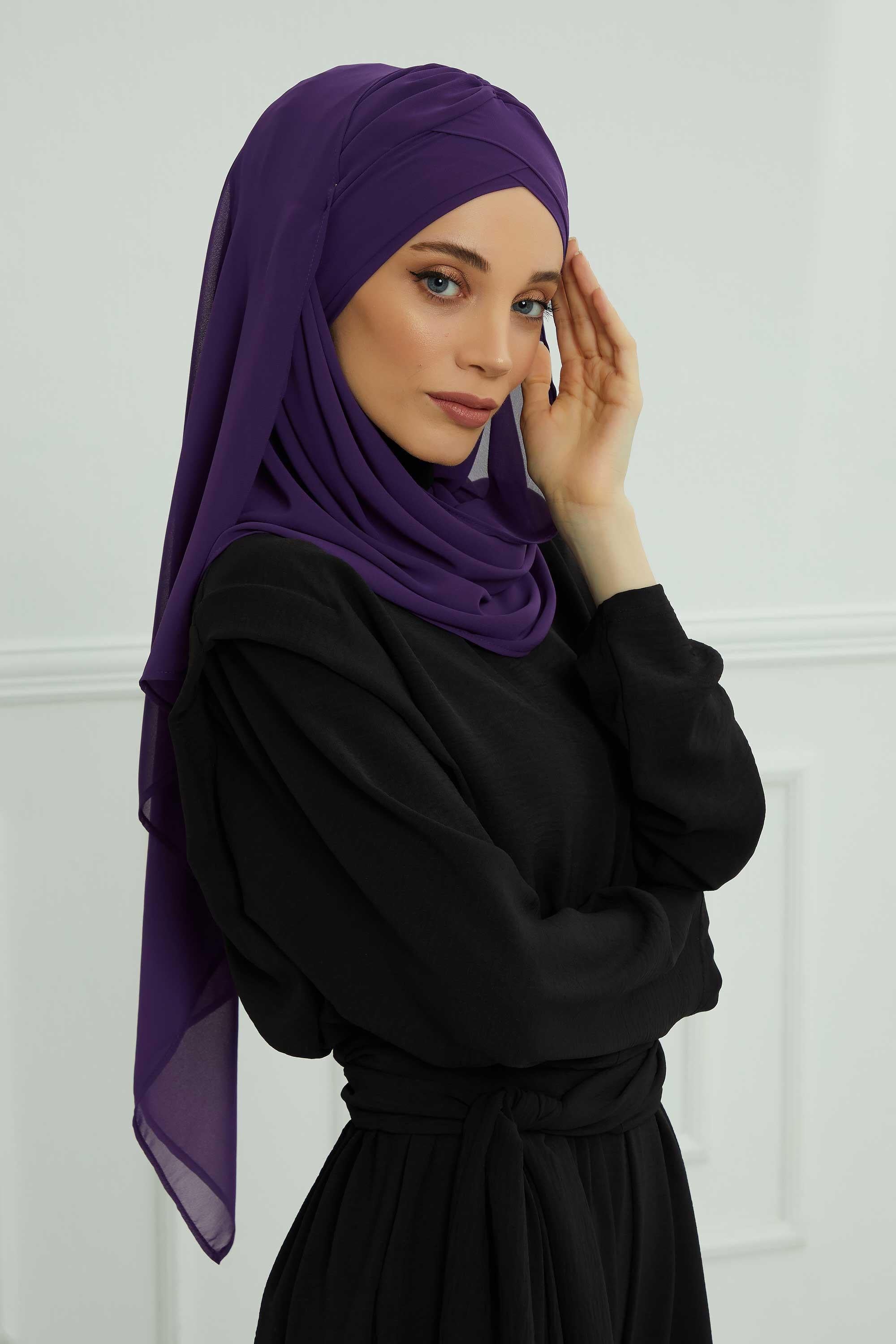 Çapraz Pratik Şifon Şal,CPS-502,CPS-502