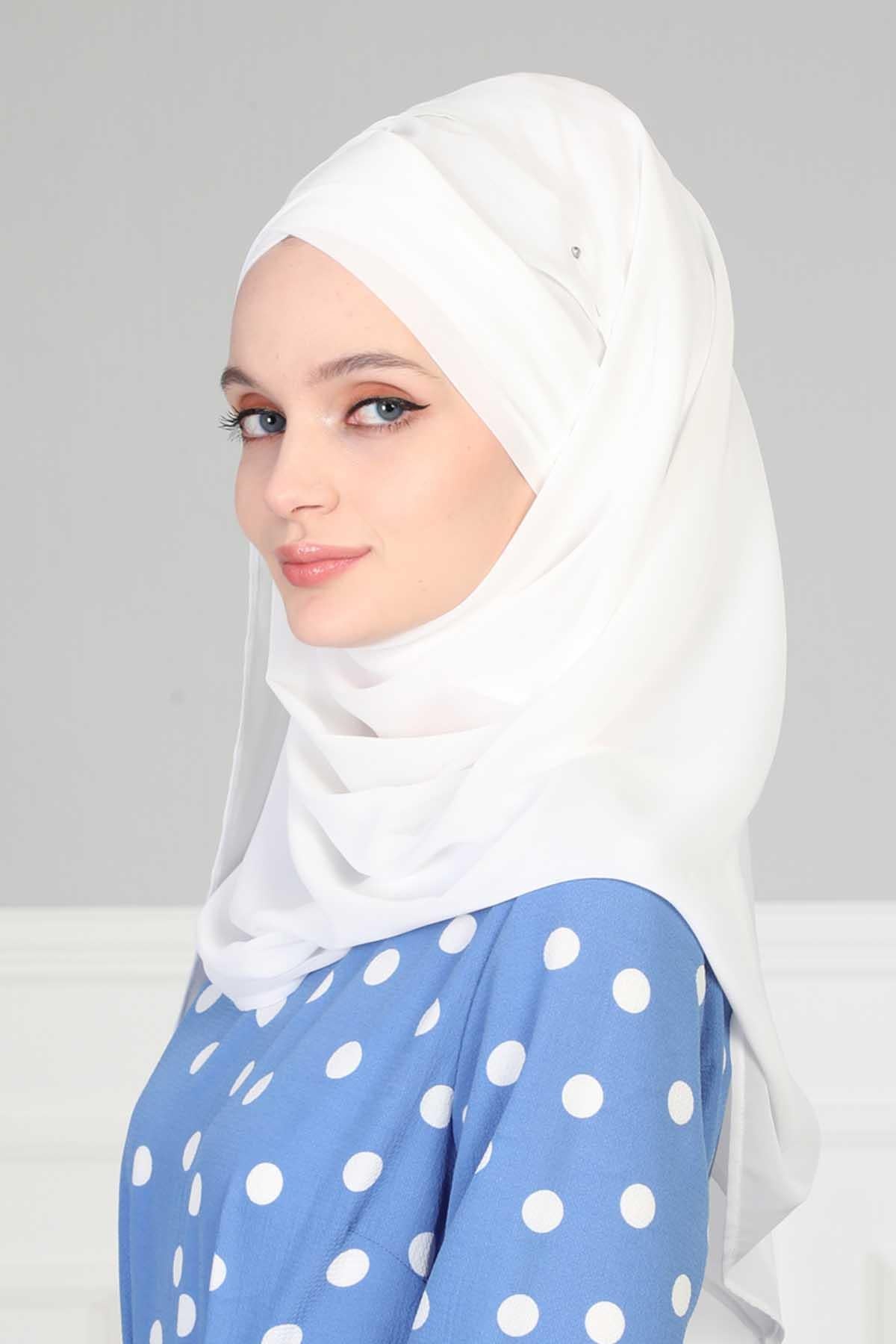 Çapraz Pratik Şifon Şal,CPS-502,CPS-502