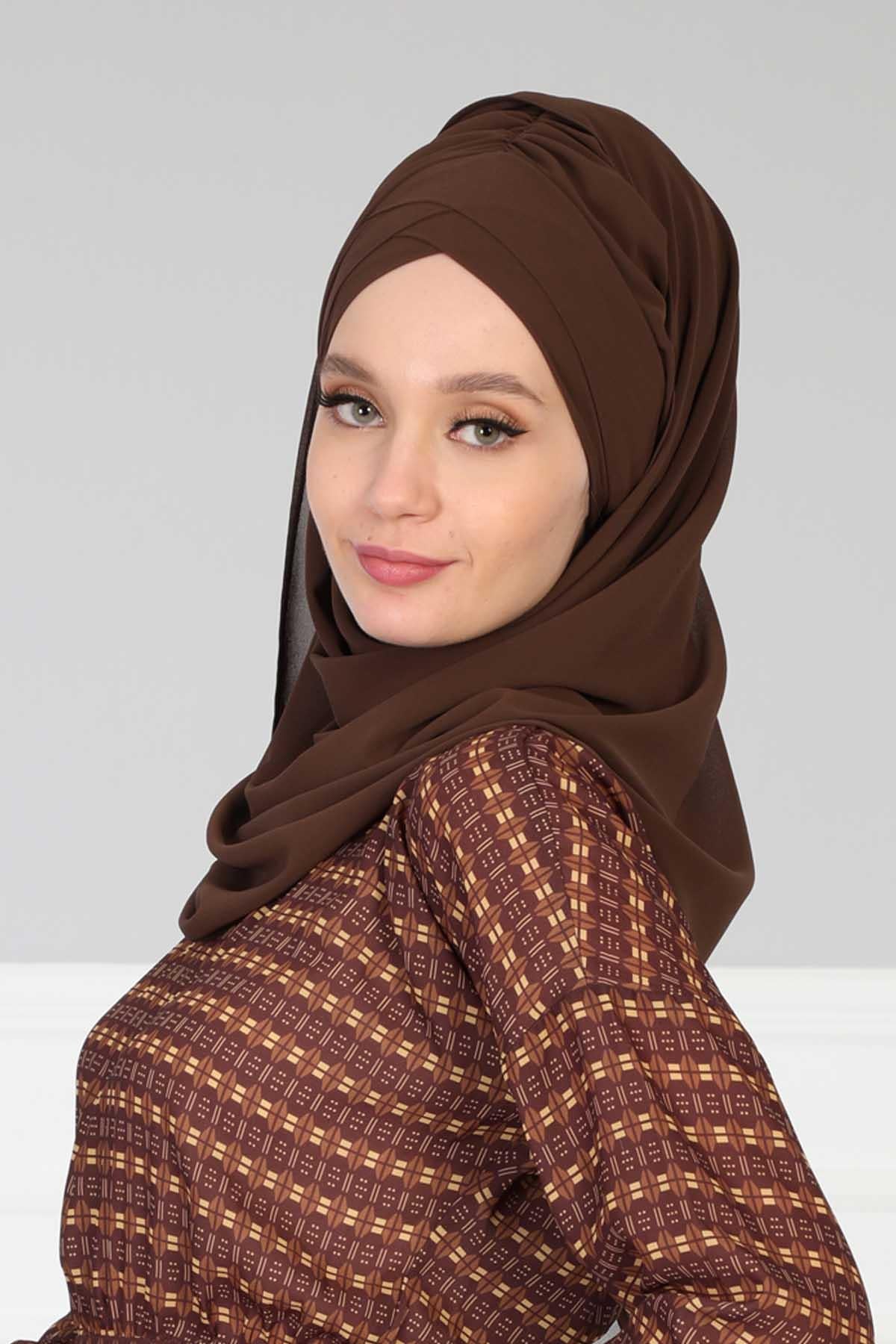 Çapraz Pratik Şifon Şal,CPS-502,CPS-502