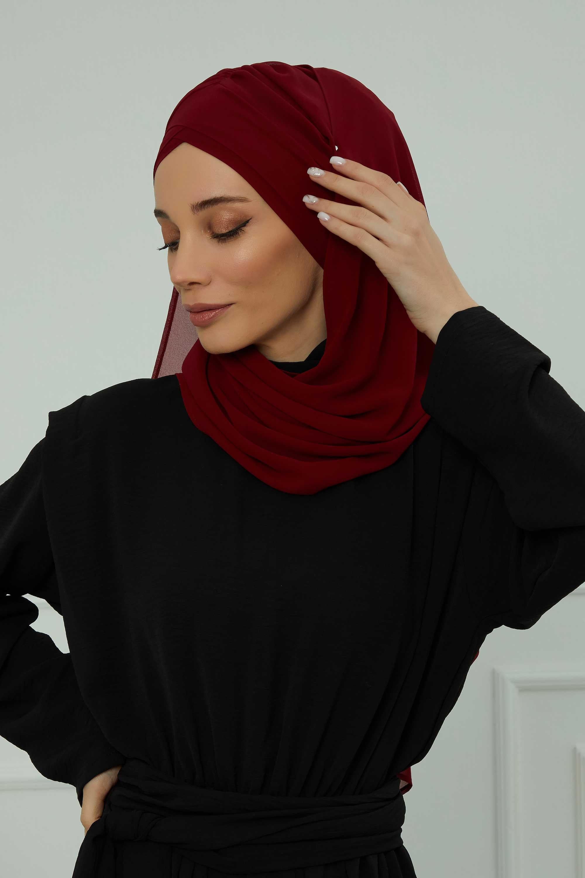 Çapraz Pratik Şifon Şal,CPS-502,CPS-502