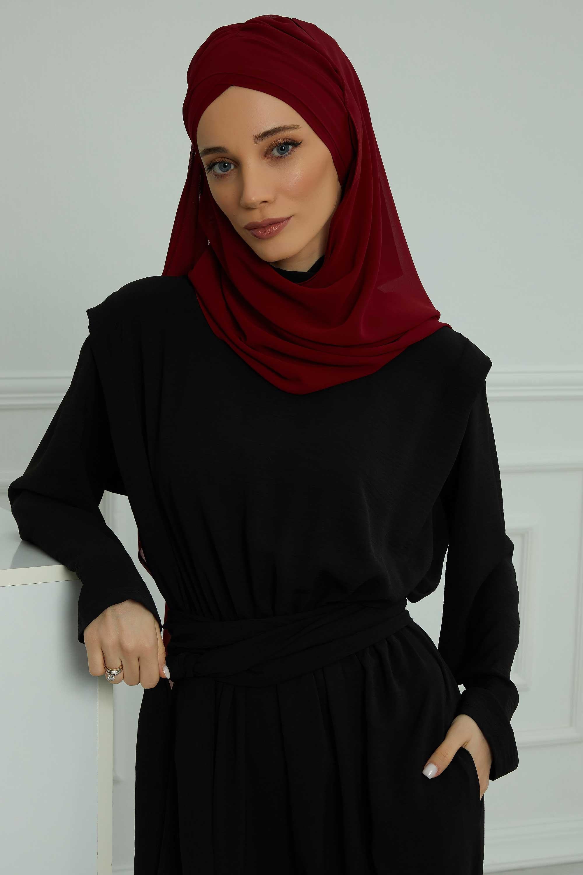 Çapraz Pratik Şifon Şal,CPS-502,CPS-502