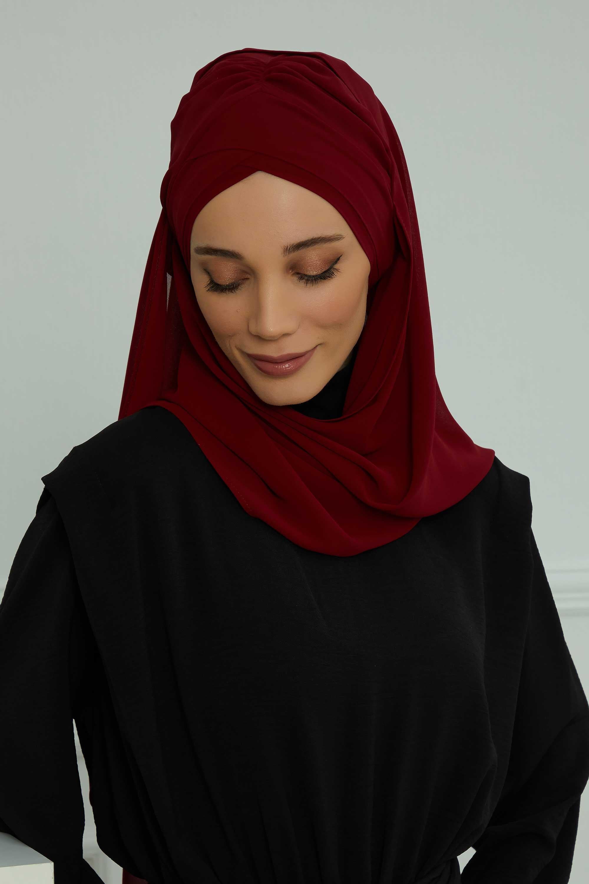 Çapraz Pratik Şifon Şal,CPS-502,CPS-502