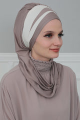 Çift Renkli Penye Hazır Türban,HT-80,HT-80