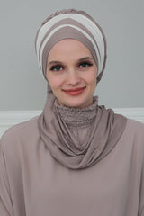 Çift Renkli Penye Hazır Türban,HT-80,HT-80