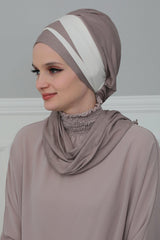 Çift Renkli Penye Hazır Türban,HT-80,HT-80