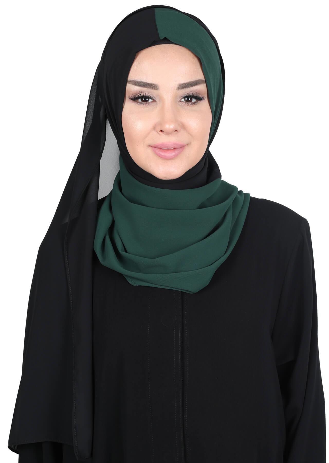 Çift Renkli Pratik Şifon Şal,PS-102