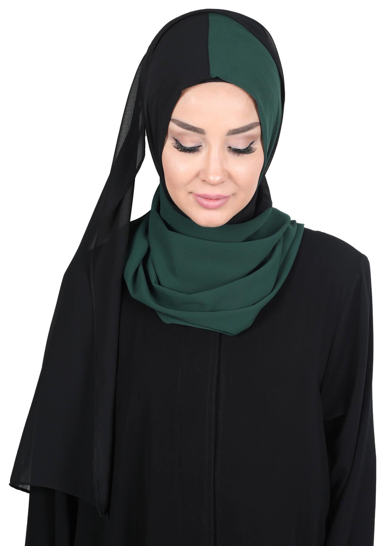 Çift Renkli Pratik Şifon Şal,PS-102