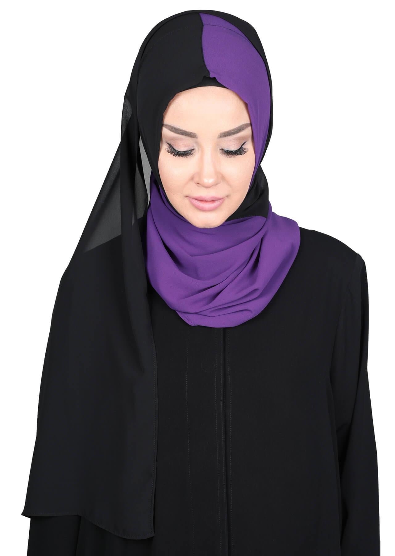 Çift Renkli Pratik Şifon Şal,PS-102