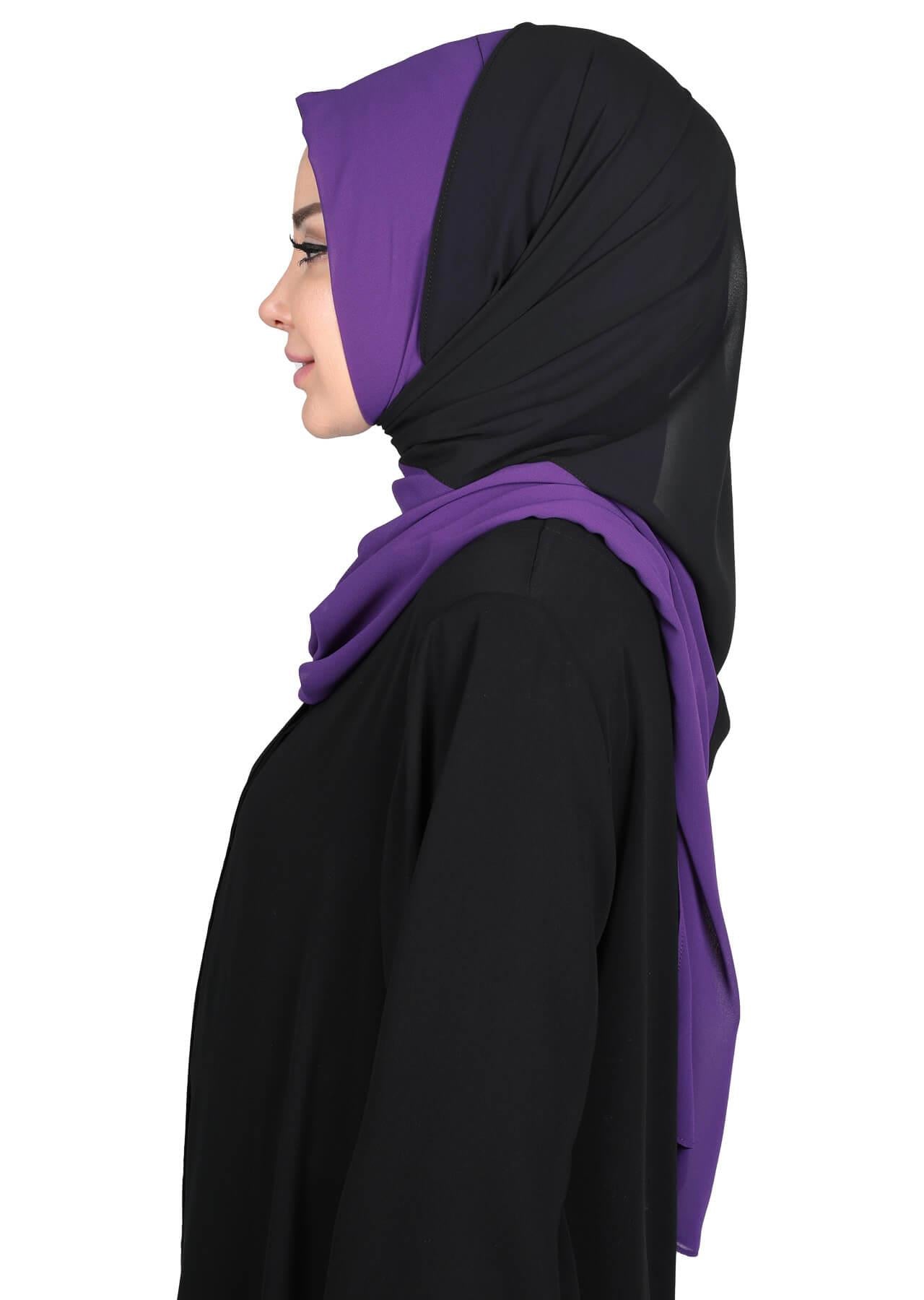 Çift Renkli Pratik Şifon Şal,PS-102