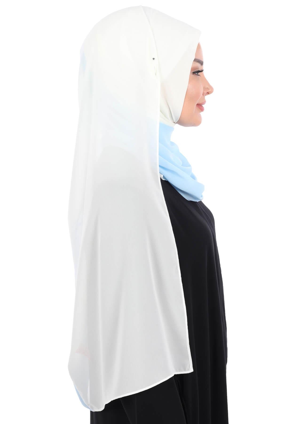 Çift Renkli Pratik Şifon Şal,PS-102