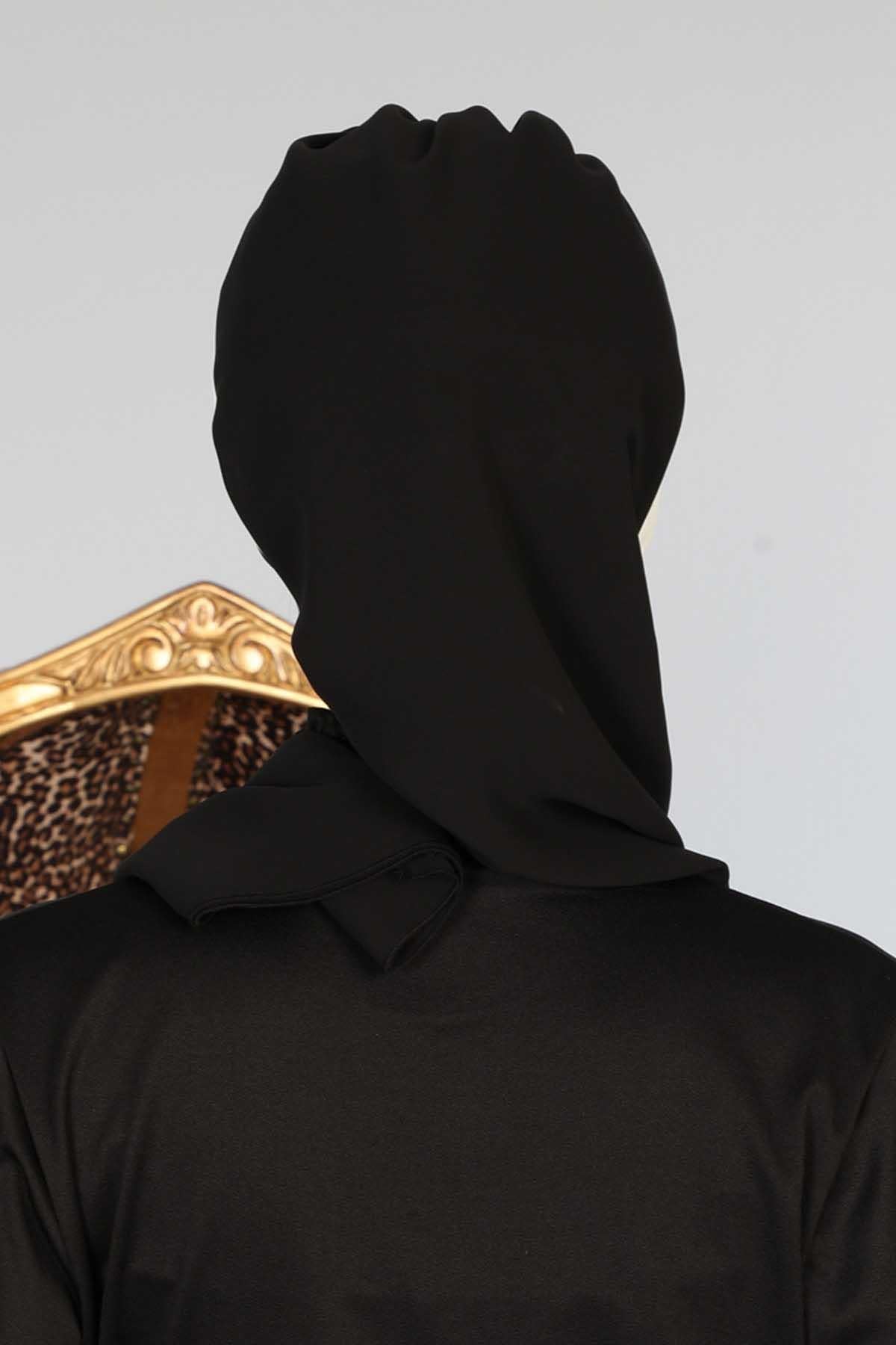 Çift Renkli Tasarım Şifon Hazır Türban,HT-46,HT-46