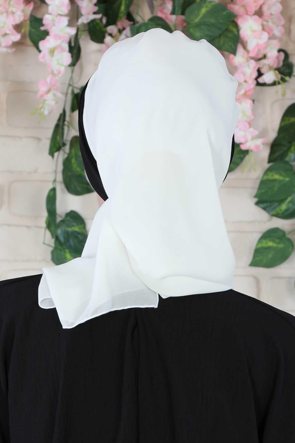 Çift Renkli Tasarım Şifon Hazır Türban,HT-46,HT-46