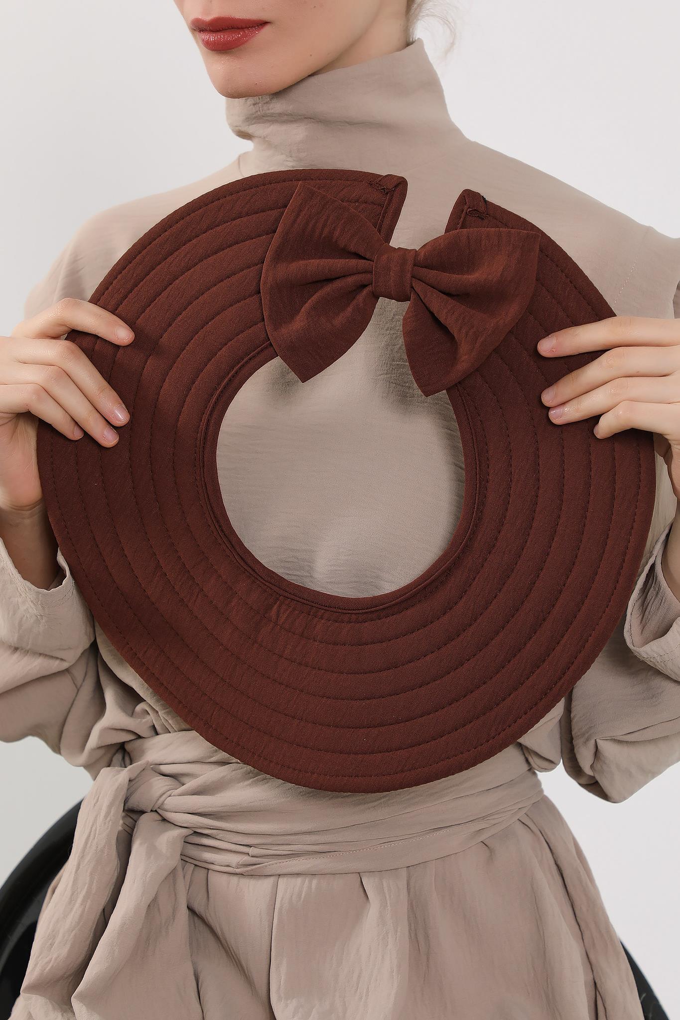 Çıkarılabilir Arkası Fiyonklu Aerobin Şapkalı Bone Türban,S-4A