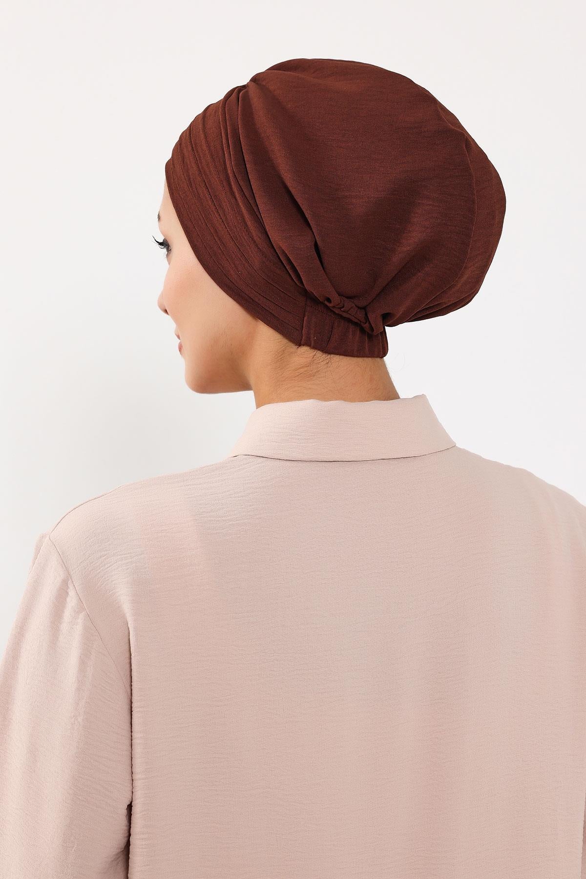 Çıkarılabilir Arkası Fiyonklu Aerobin Şapkalı Bone Türban,S-4A