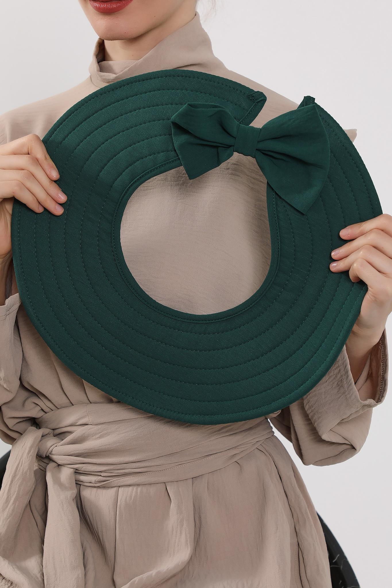 Çıkarılabilir Arkası Fiyonklu Aerobin Şapkalı Bone Türban,S-4A