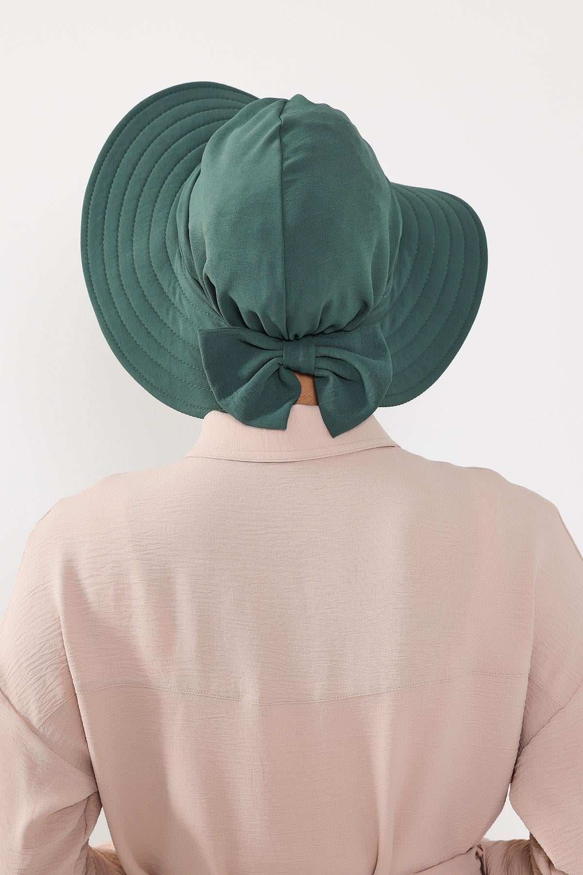 Çıkarılabilir Arkası Fiyonklu Aerobin Şapkalı Bone Türban,S-4A