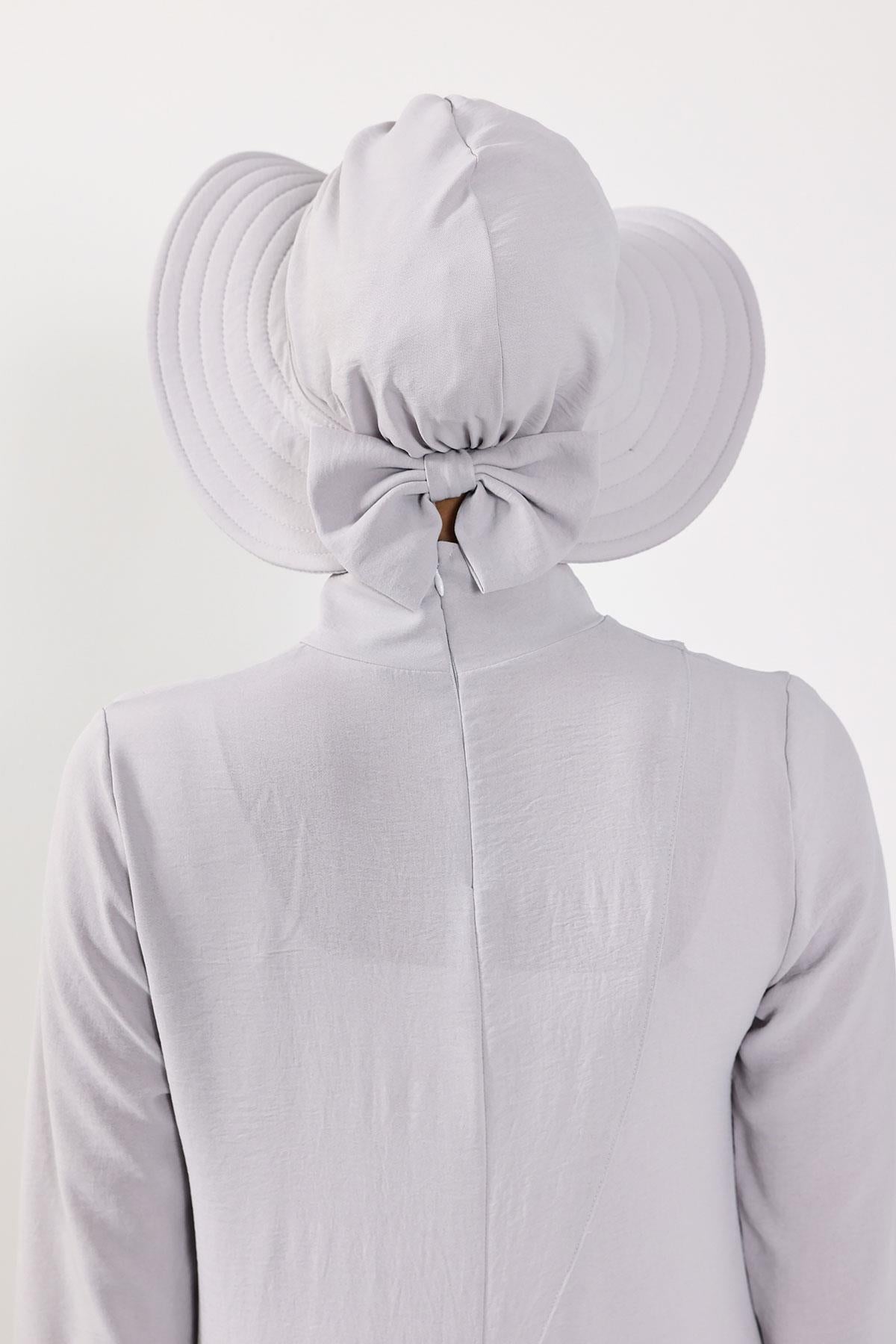 Çıkarılabilir Arkası Fiyonklu Aerobin Şapkalı Bone Türban,S-4A