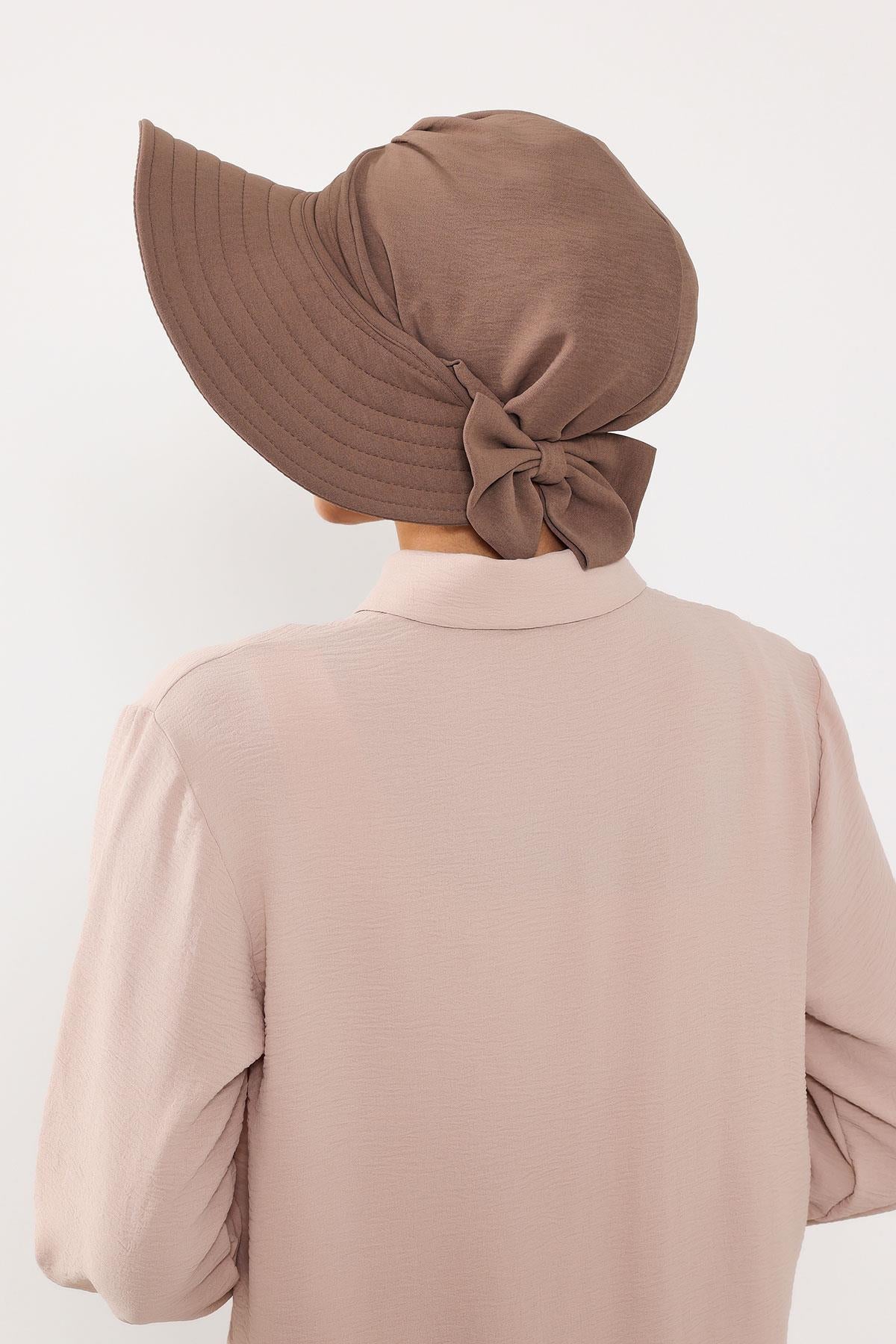 Çıkarılabilir Arkası Fiyonklu Aerobin Şapkalı Bone Türban,S-4A