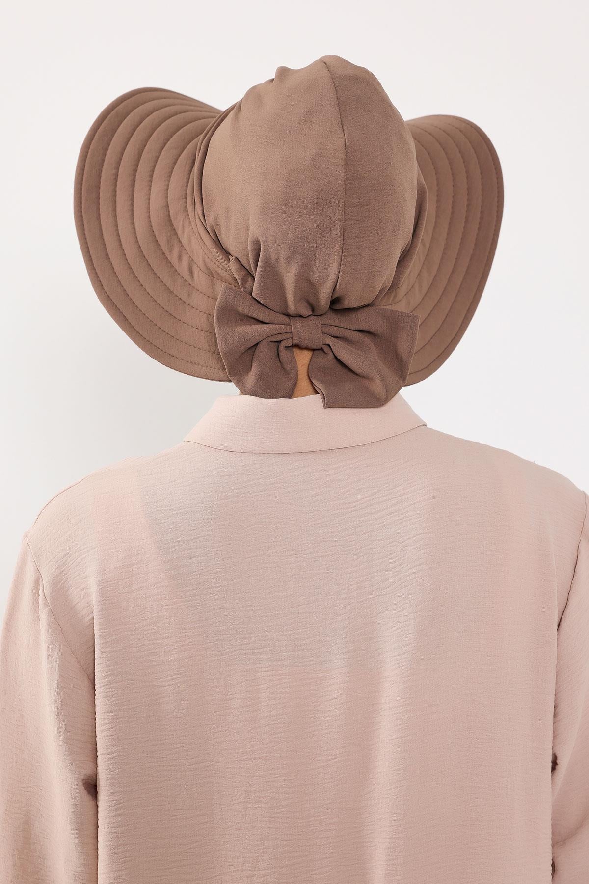 Çıkarılabilir Arkası Fiyonklu Aerobin Şapkalı Bone Türban,S-4A