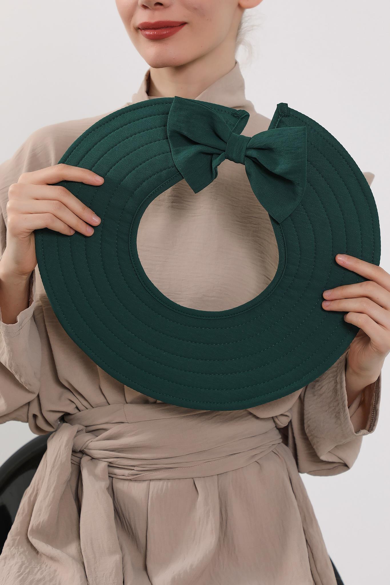 Çıkarılabilir Arkası Fiyonklu Aerobin Şapkalı Bone Türban,S-4A