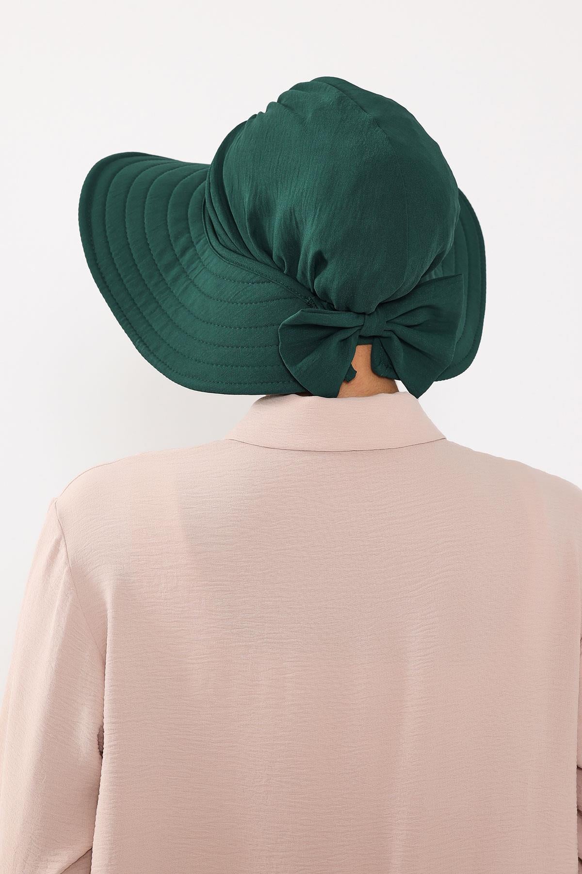 Çıkarılabilir Arkası Fiyonklu Aerobin Şapkalı Bone Türban,S-4A