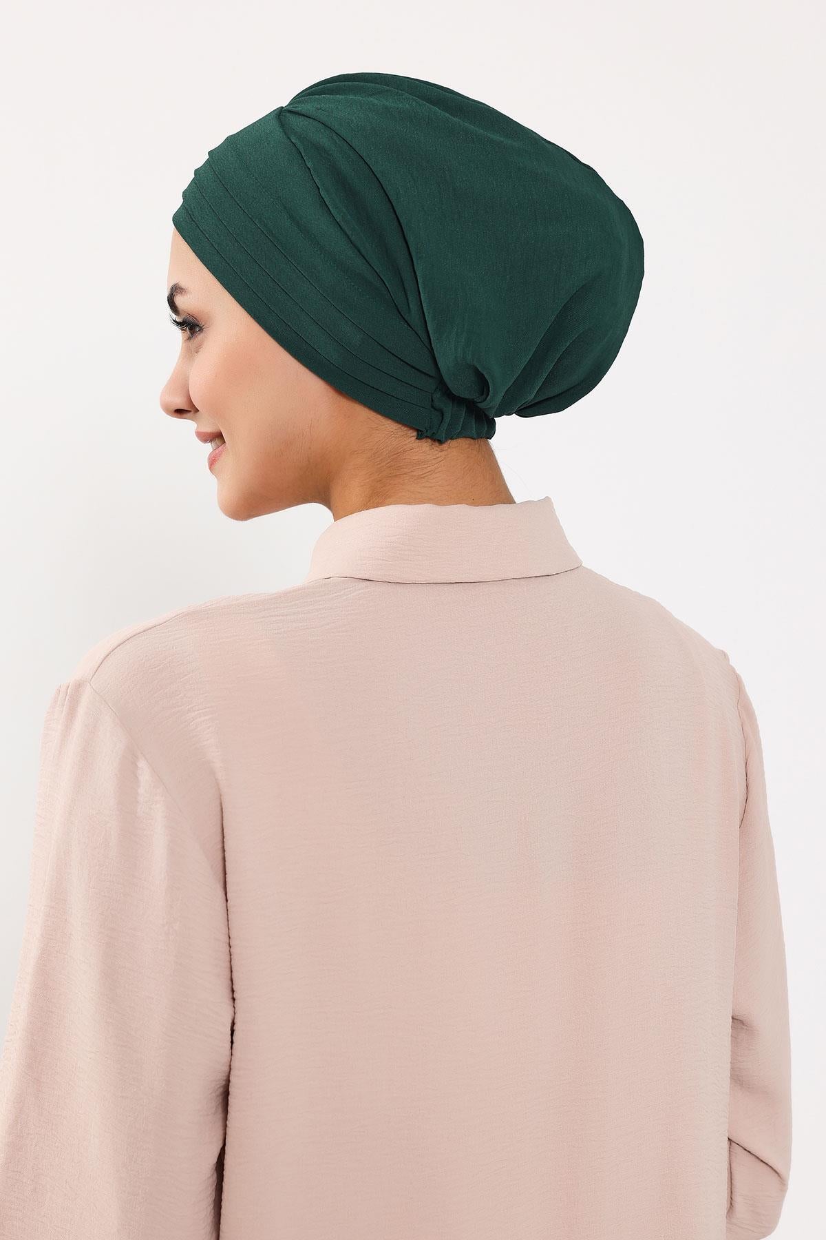 Çıkarılabilir Arkası Fiyonklu Aerobin Şapkalı Bone Türban,S-4A