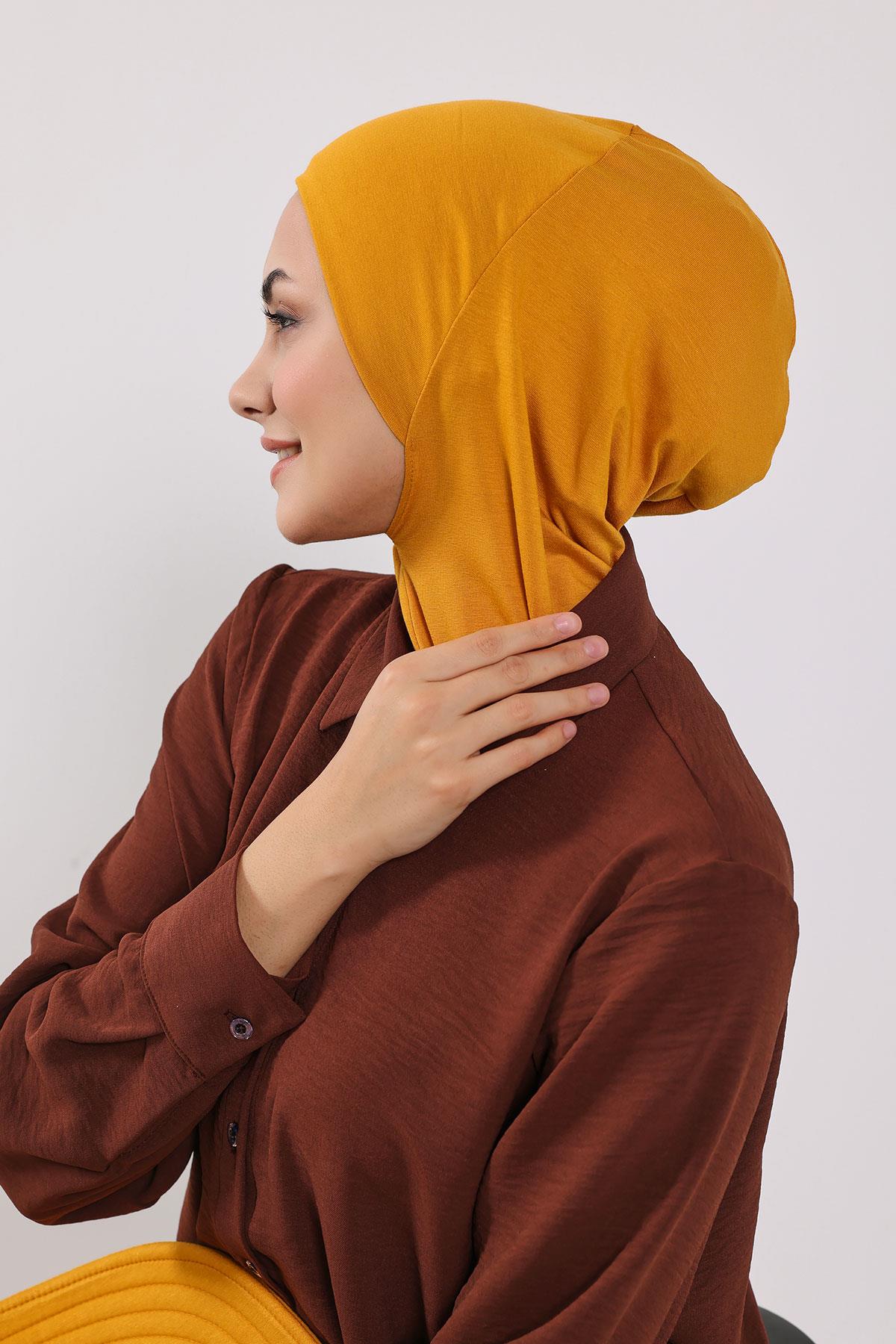 Çıkarılabilir Arkası Fiyonklu Şapkalı Ninja Bone Türban,S-5
