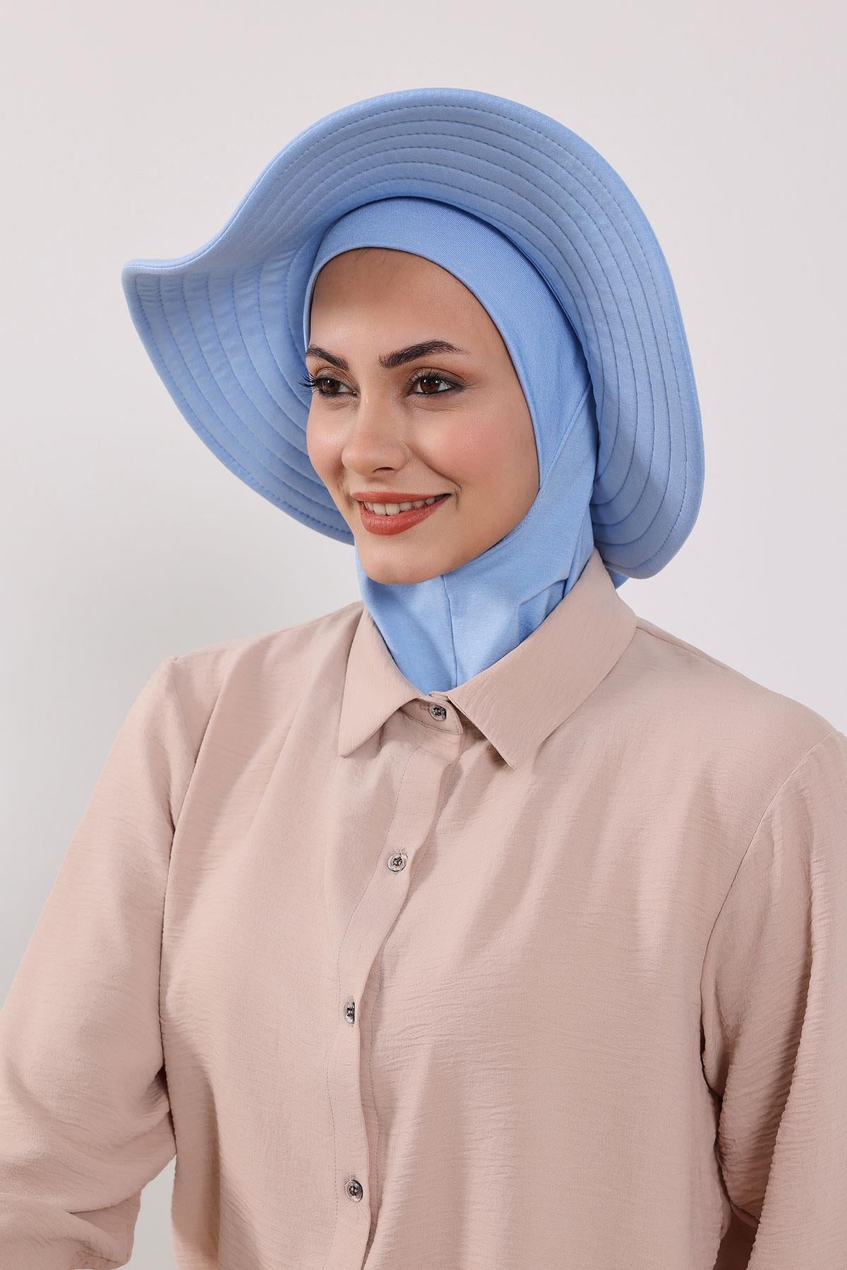 Çıkarılabilir Arkası Fiyonklu Şapkalı Ninja Bone Türban,S-5