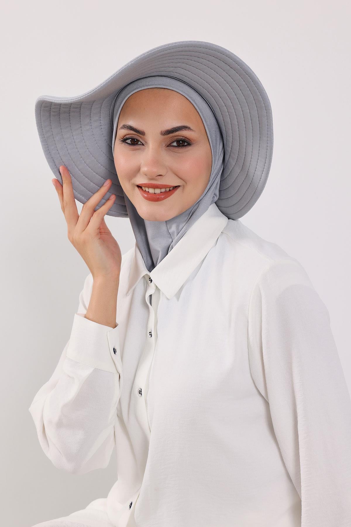 Çıkarılabilir Arkası Fiyonklu Şapkalı Ninja Bone Türban,S-5