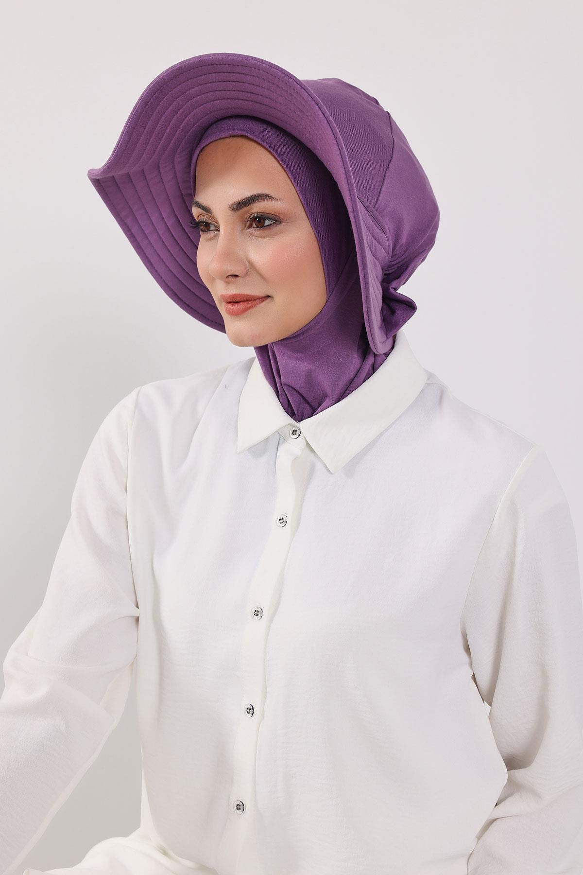 Çıkarılabilir Arkası Fiyonklu Şapkalı Ninja Bone Türban,S-5