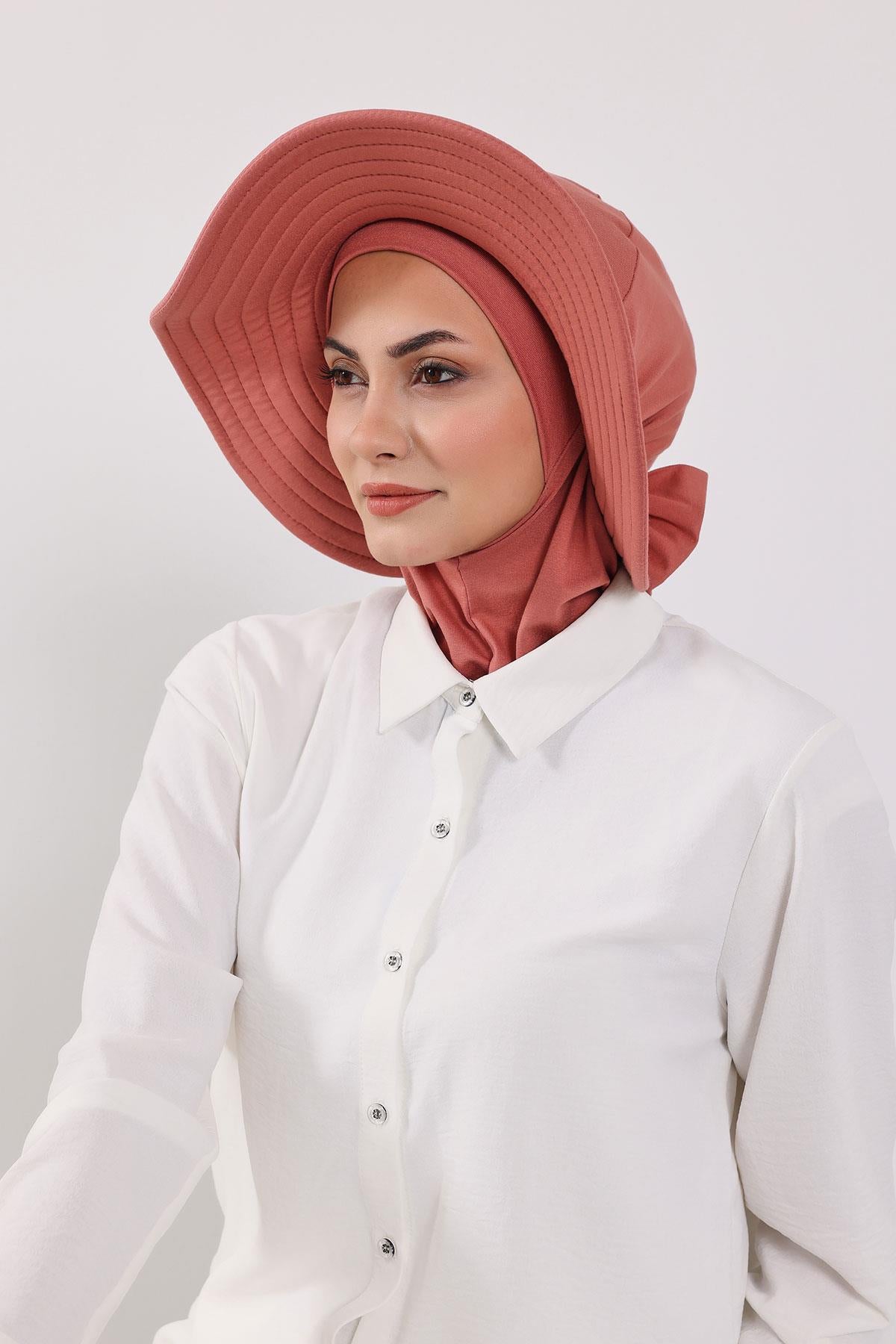 Çıkarılabilir Arkası Fiyonklu Şapkalı Ninja Bone Türban,S-5