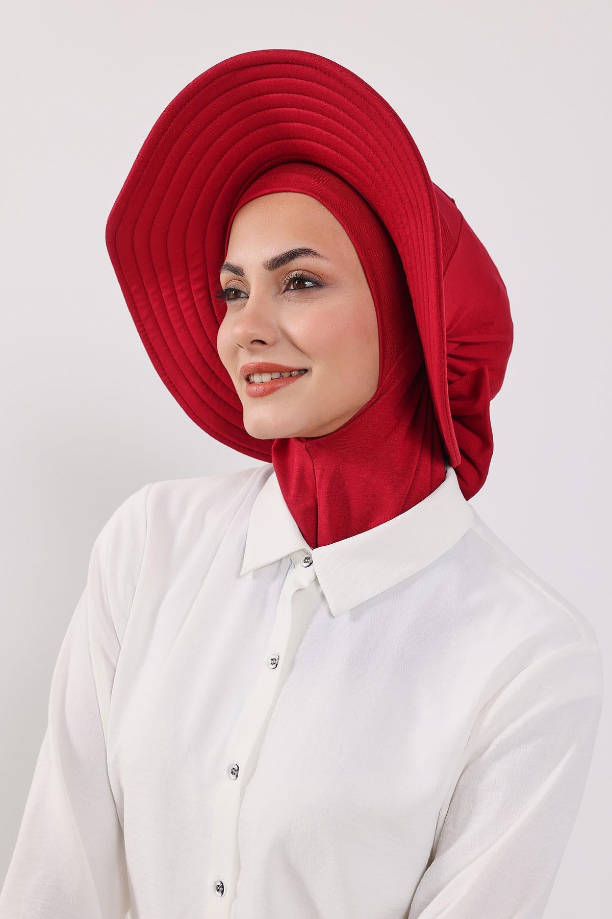 Çıkarılabilir Arkası Fiyonklu Şapkalı Ninja Bone Türban,S-5