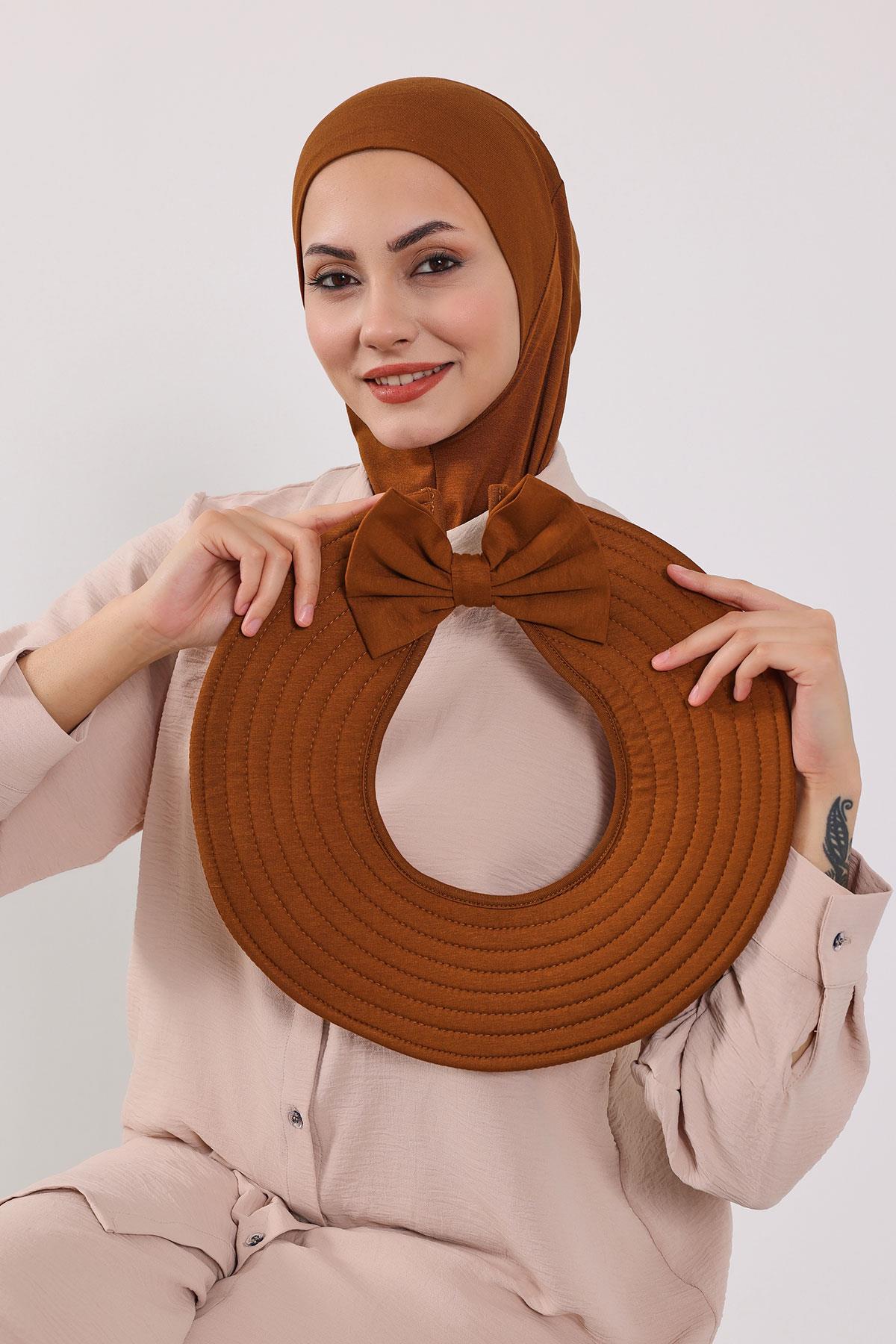 Çıkarılabilir Arkası Fiyonklu Şapkalı Ninja Bone Türban,S-5