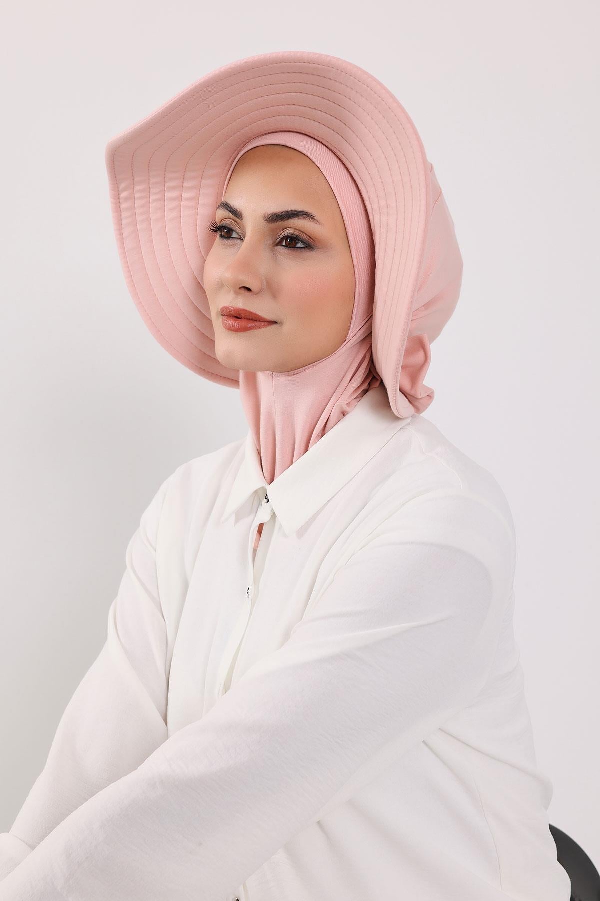 Çıkarılabilir Arkası Fiyonklu Şapkalı Ninja Bone Türban,S-5